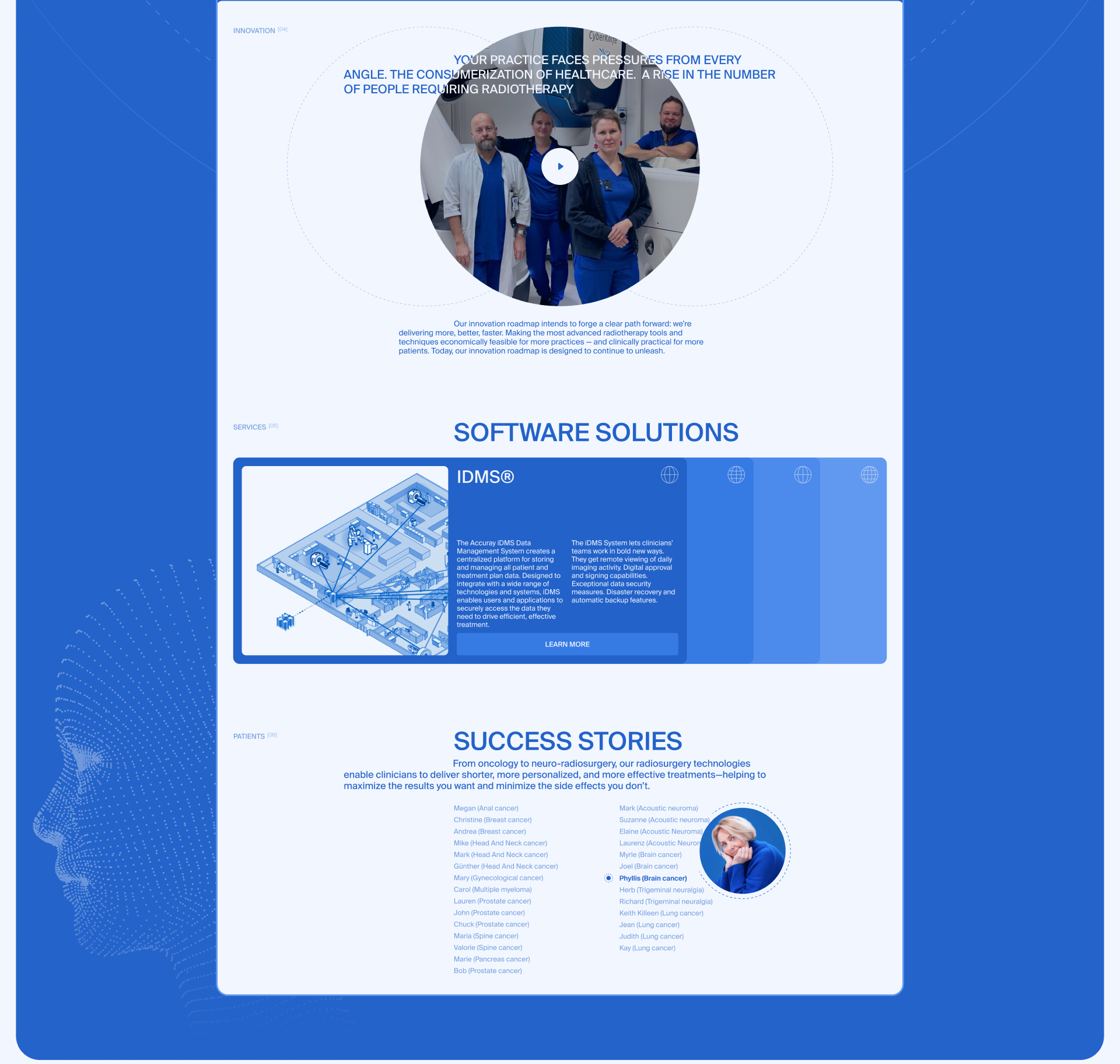 Accuray | Corporate website — Изображение №4 — Интерфейсы, Анимация на Dprofile