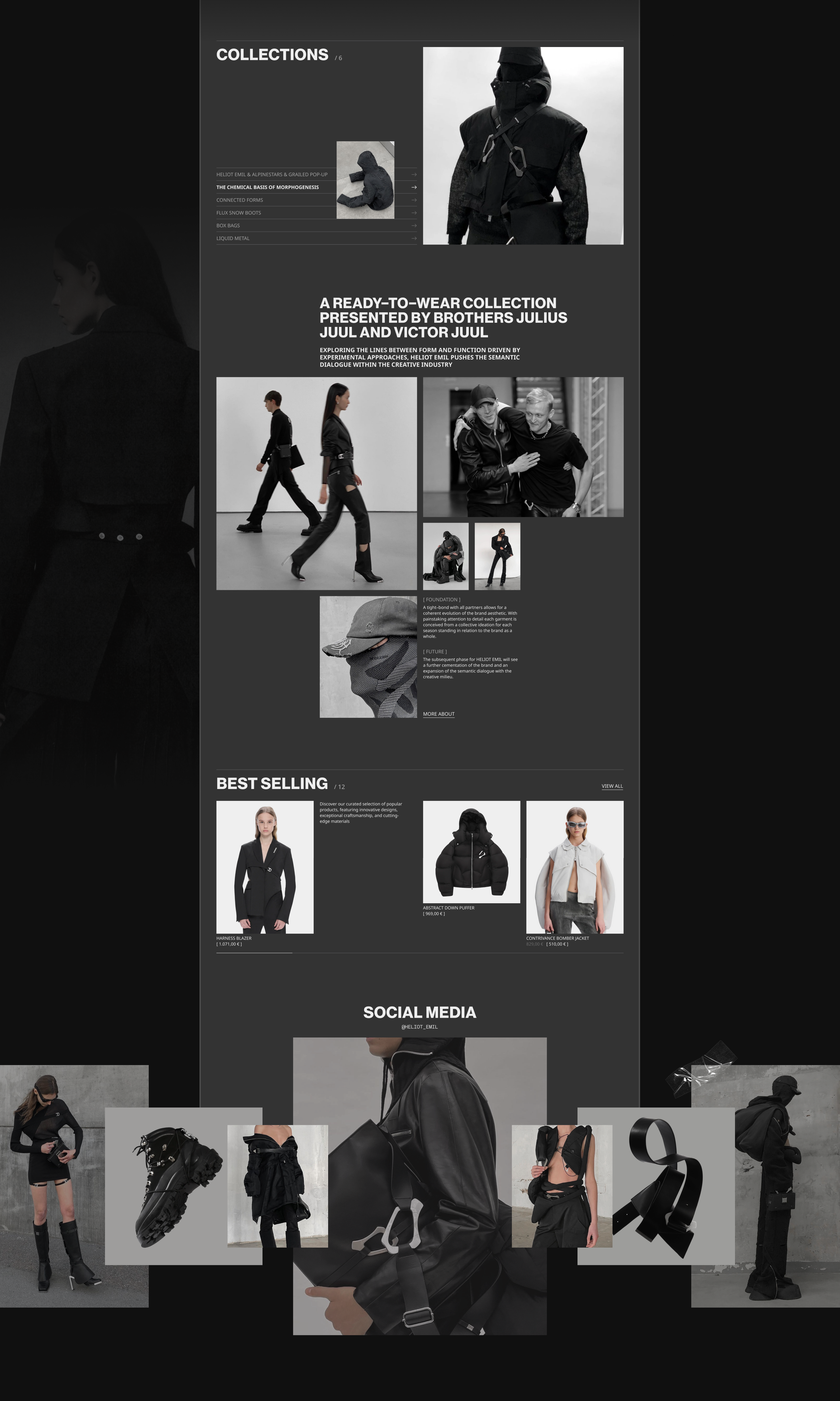 HELIOT EMIL | E-Commerce redesign — Изображение №4 — Интерфейсы, Анимация на Dprofile
