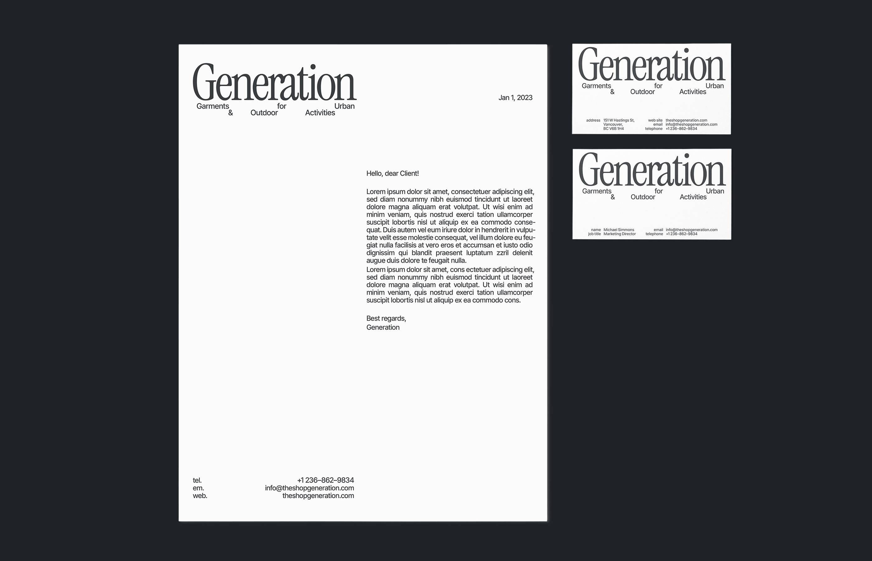 Generation — Visual identity — Изображение №6 — Брендинг, Графика на Dprofile