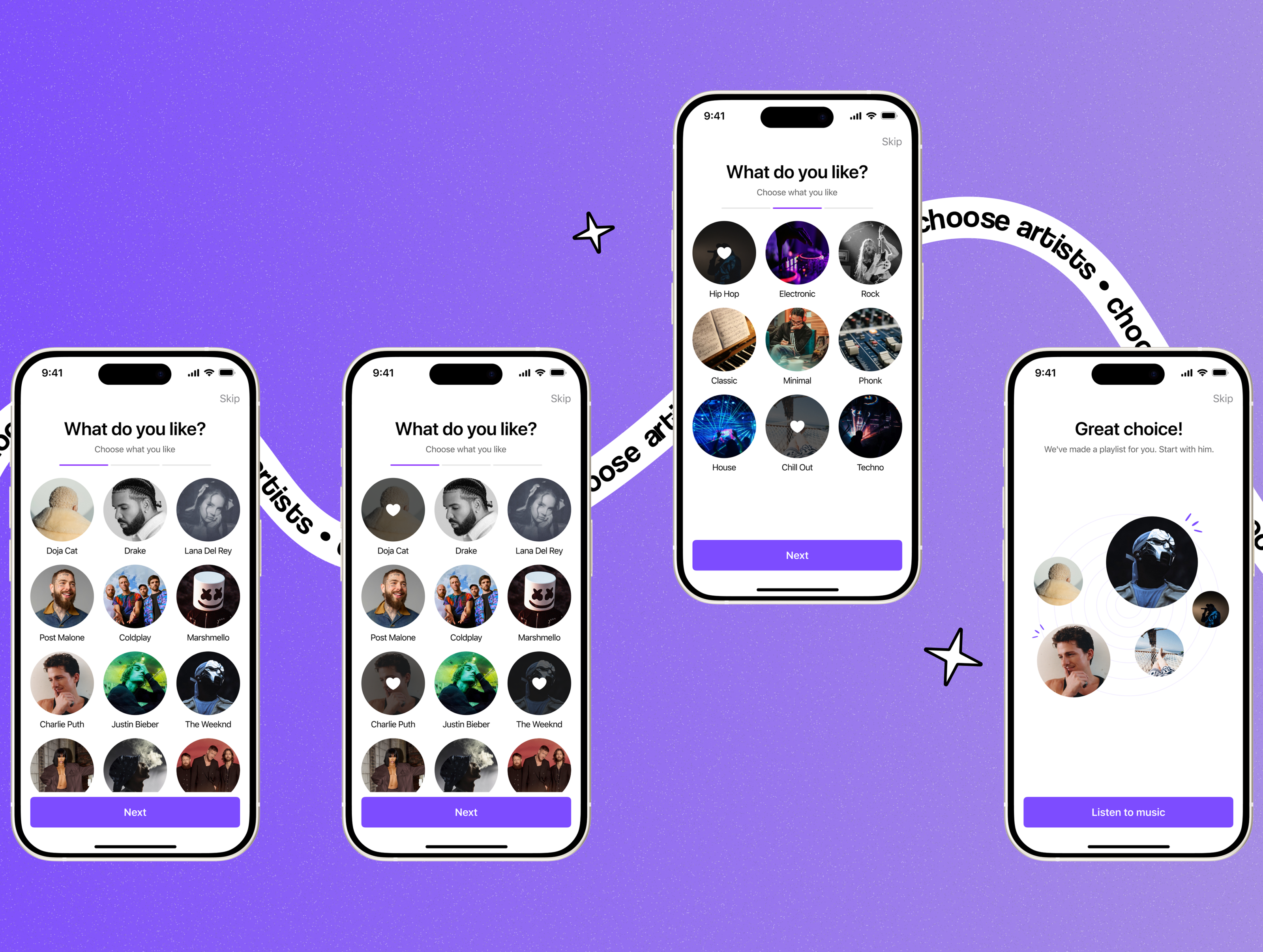 SoundSphere | Music Mobile App UX/UI — Изображение №7 — Интерфейсы на Dprofile