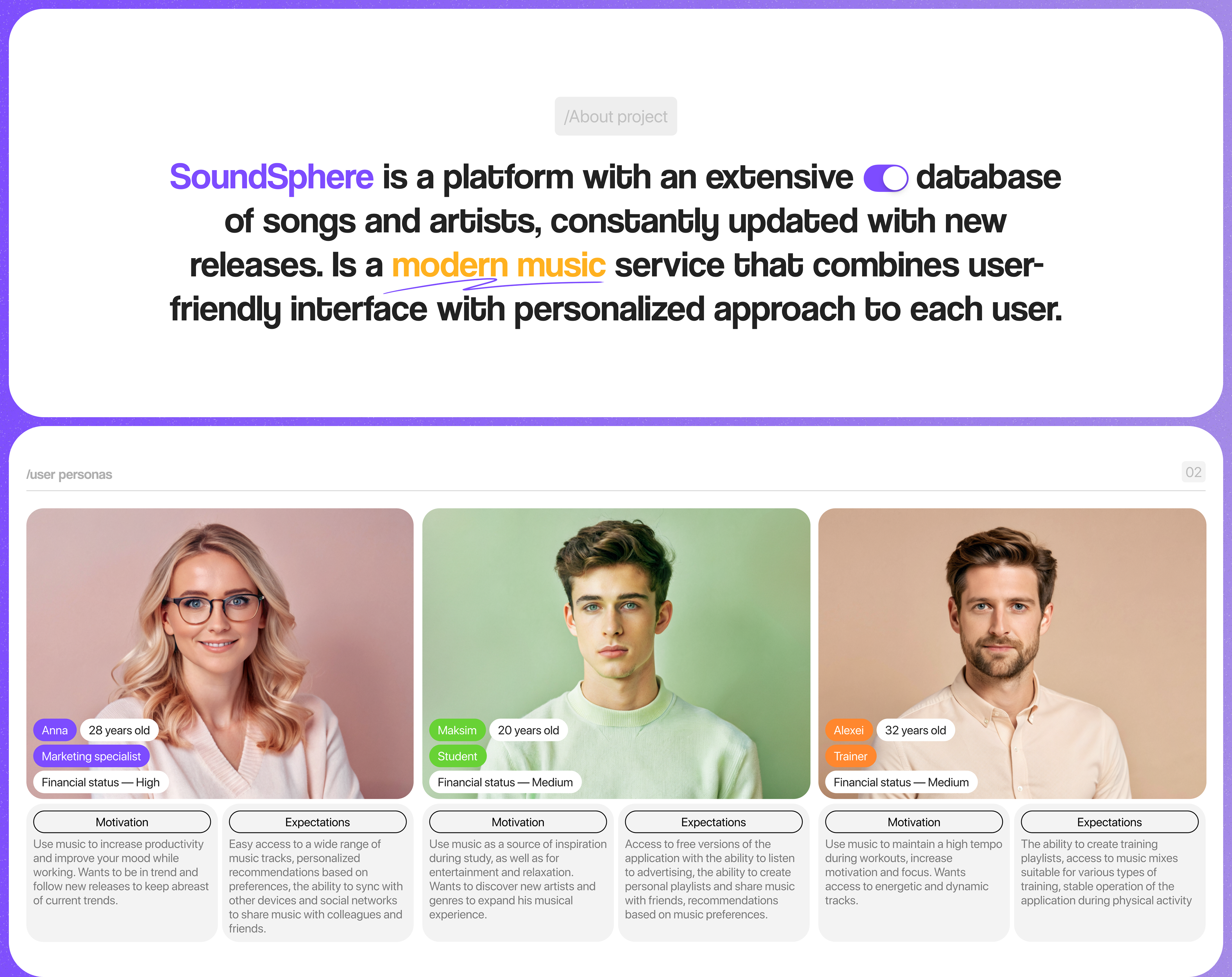 SoundSphere | Music Mobile App UX/UI — Изображение №4 — Интерфейсы на Dprofile