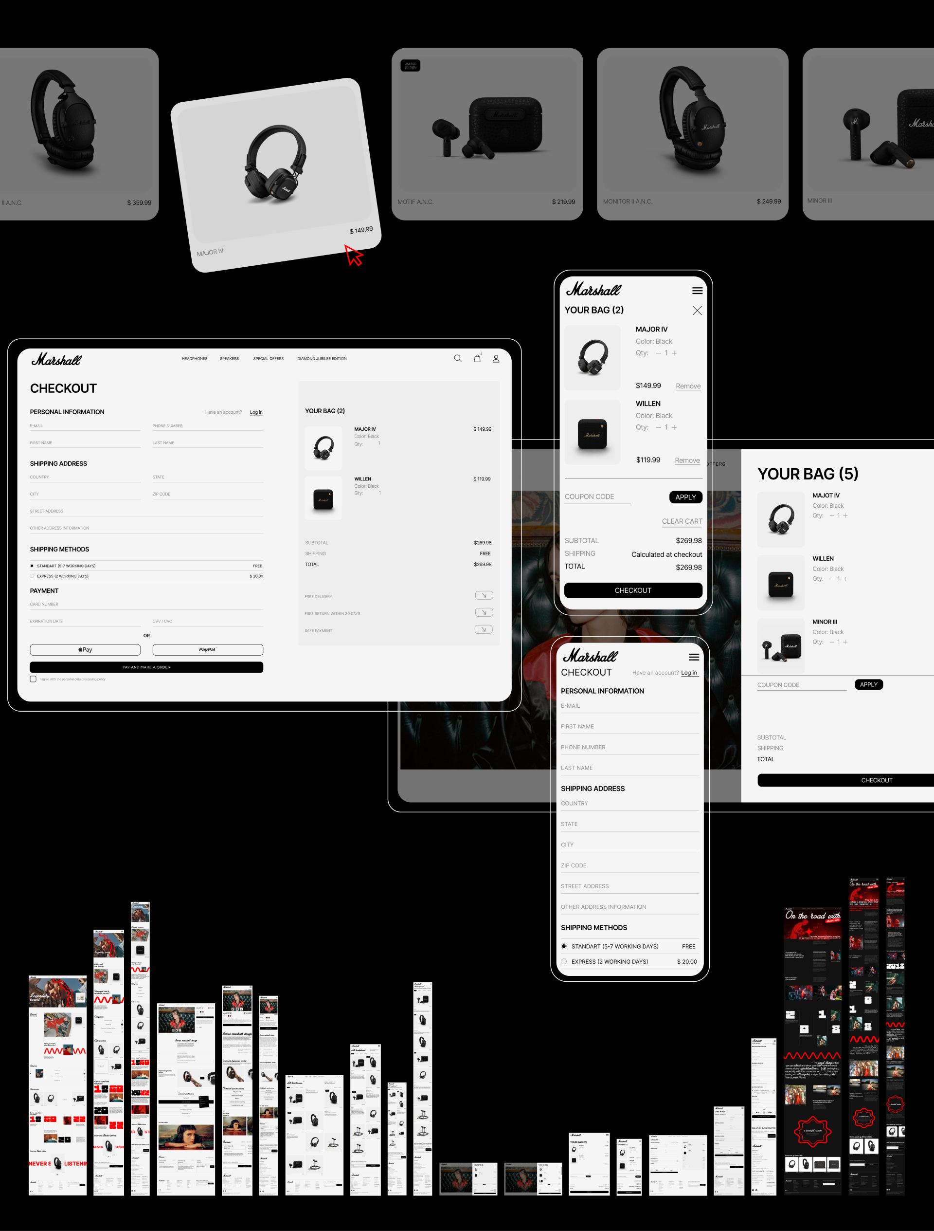 MARSHALL | E-COMMERCE REDESIGN — Изображение №10 — Интерфейсы на Dprofile