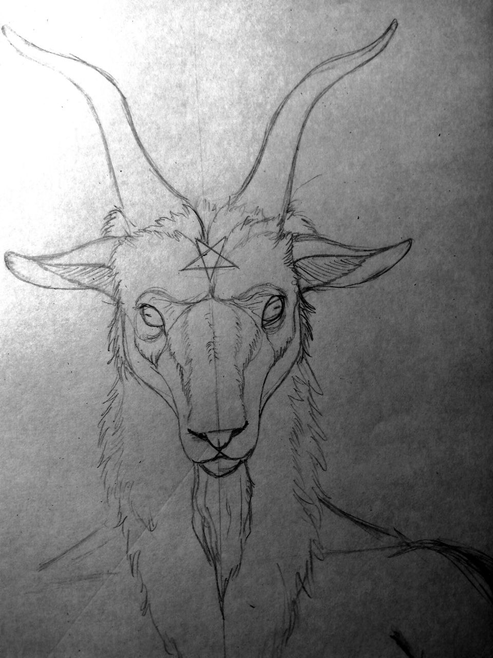 Бафомет - воплощение всего зла — Изображение №2 — Иллюстрация, Графика на Dprofile