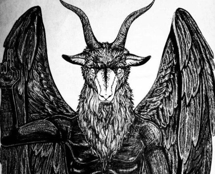 Бафомет - воплощение всего зла — Иллюстрация, Графика на Dprofile