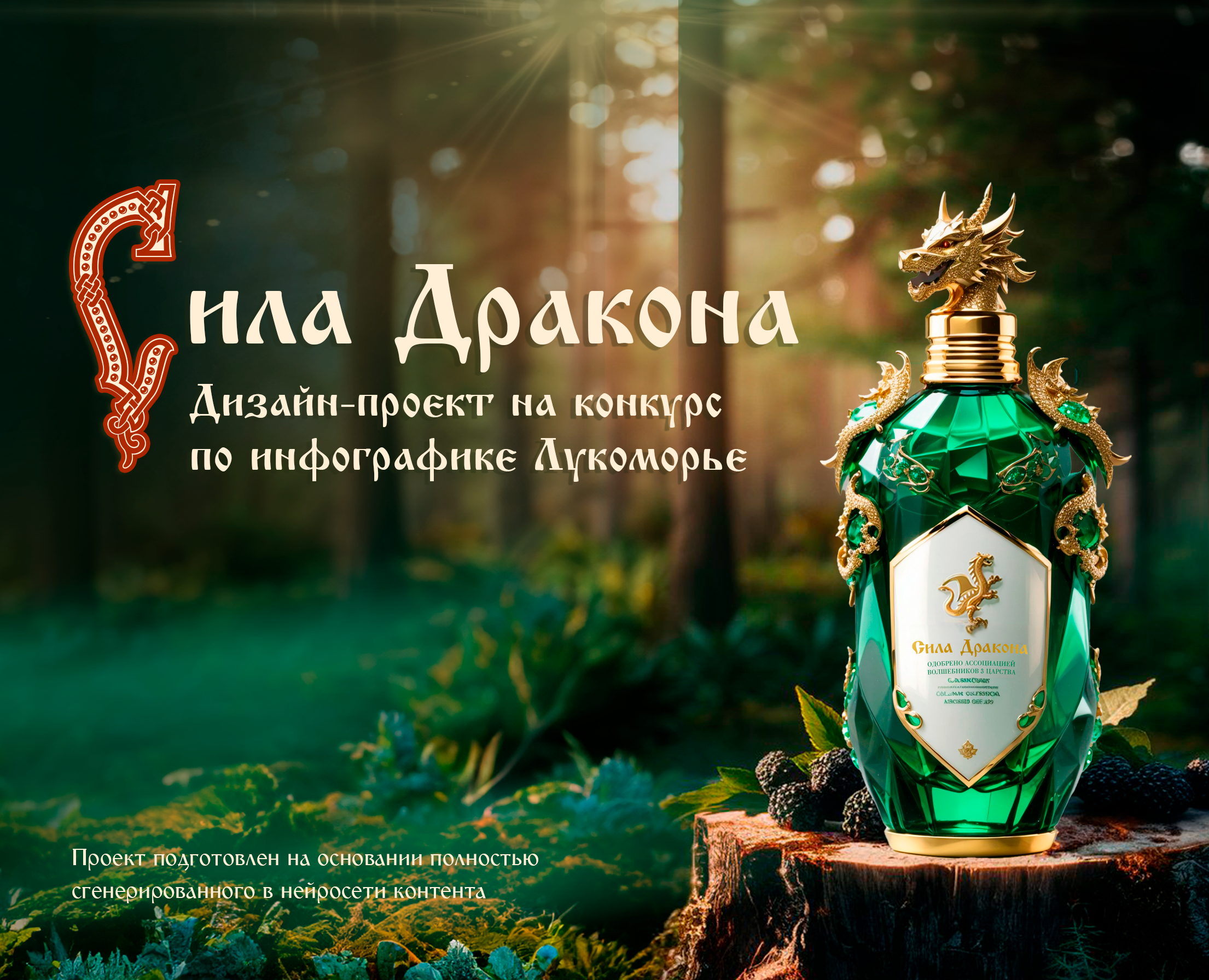 Дизайн-проект на конкурс Лукоморье 2024 — Интерфейсы, Графика на Dprofile
