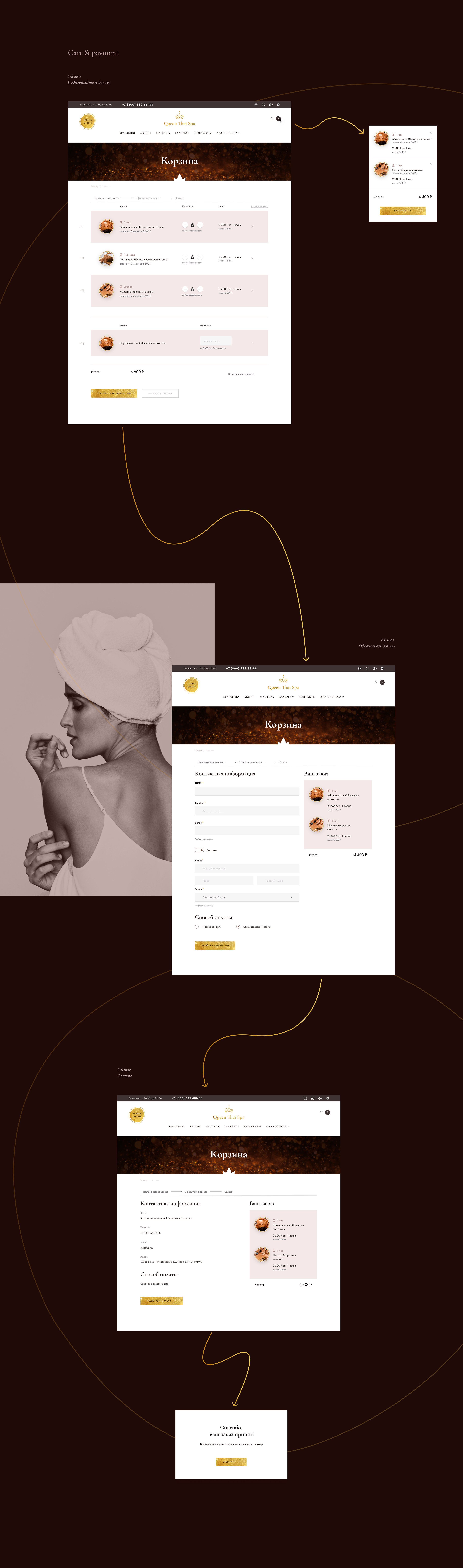 Thai massage salon Queen Thai Spa — Изображение №10 — Интерфейсы на Dprofile