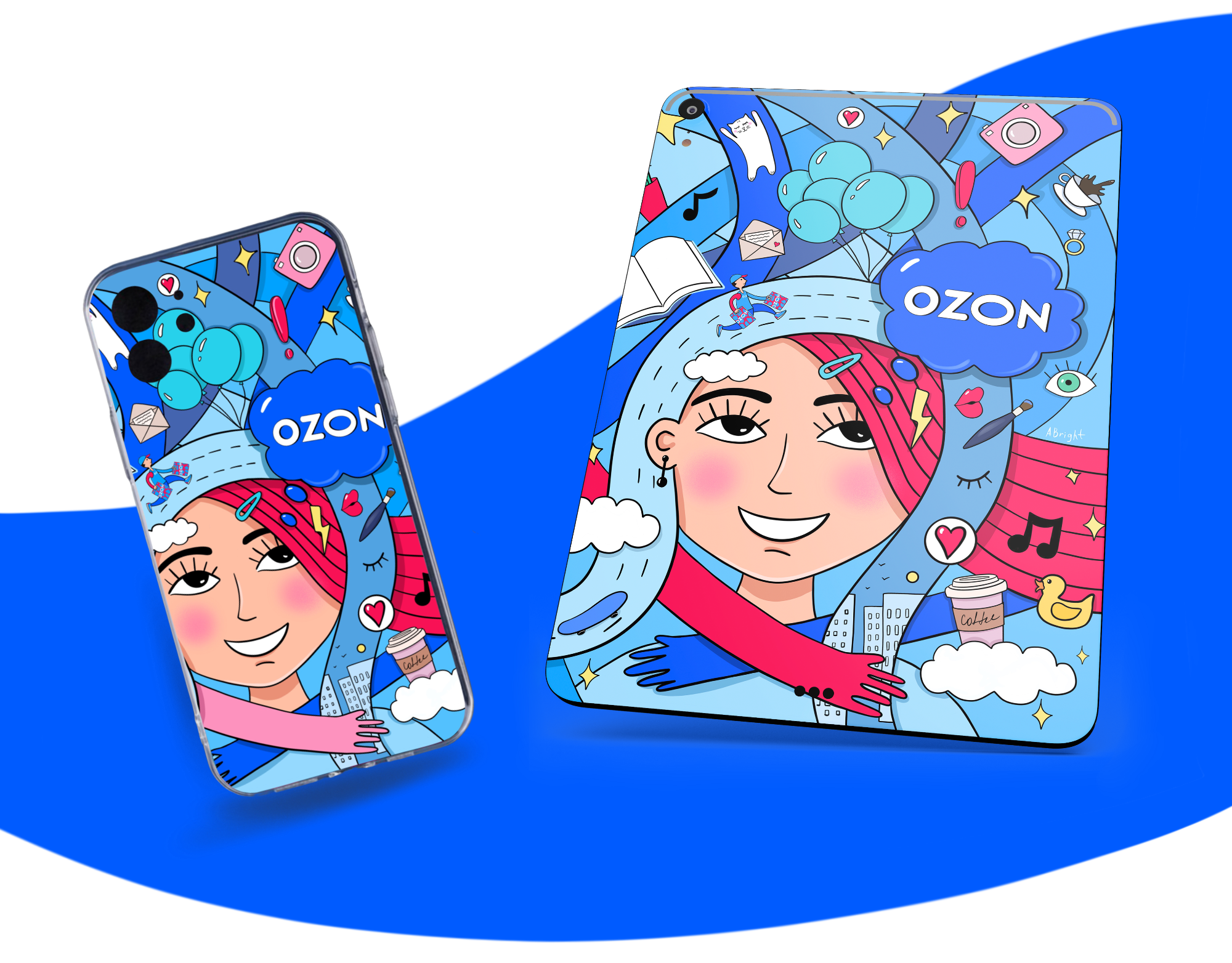 Иллюстрация для проекта Ozon Ballon — Изображение №13 — Иллюстрация на Dprofile