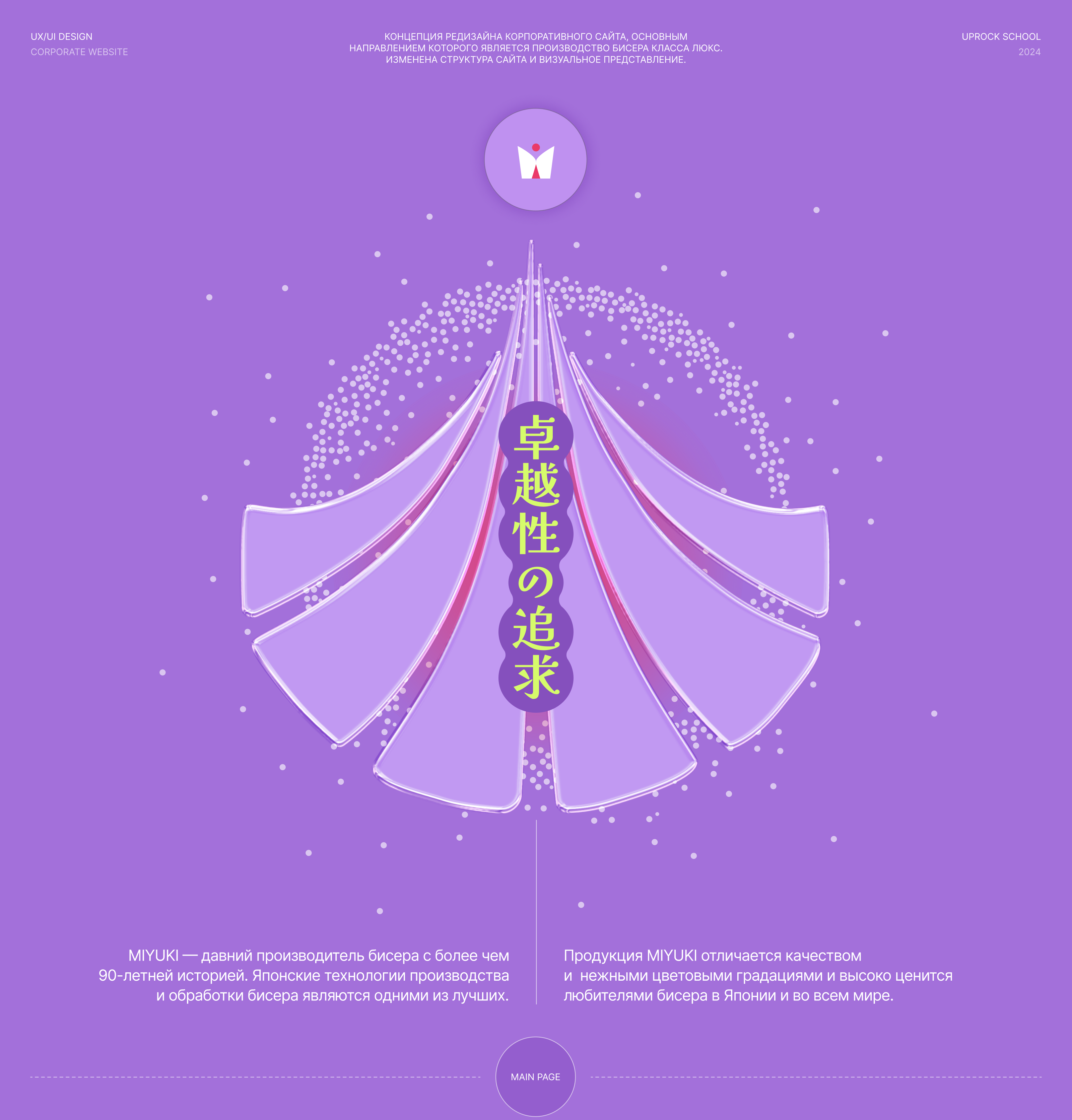MIYUKI  /  Корпоративный сайт — Изображение №1 — Интерфейсы, Анимация на Dprofile
