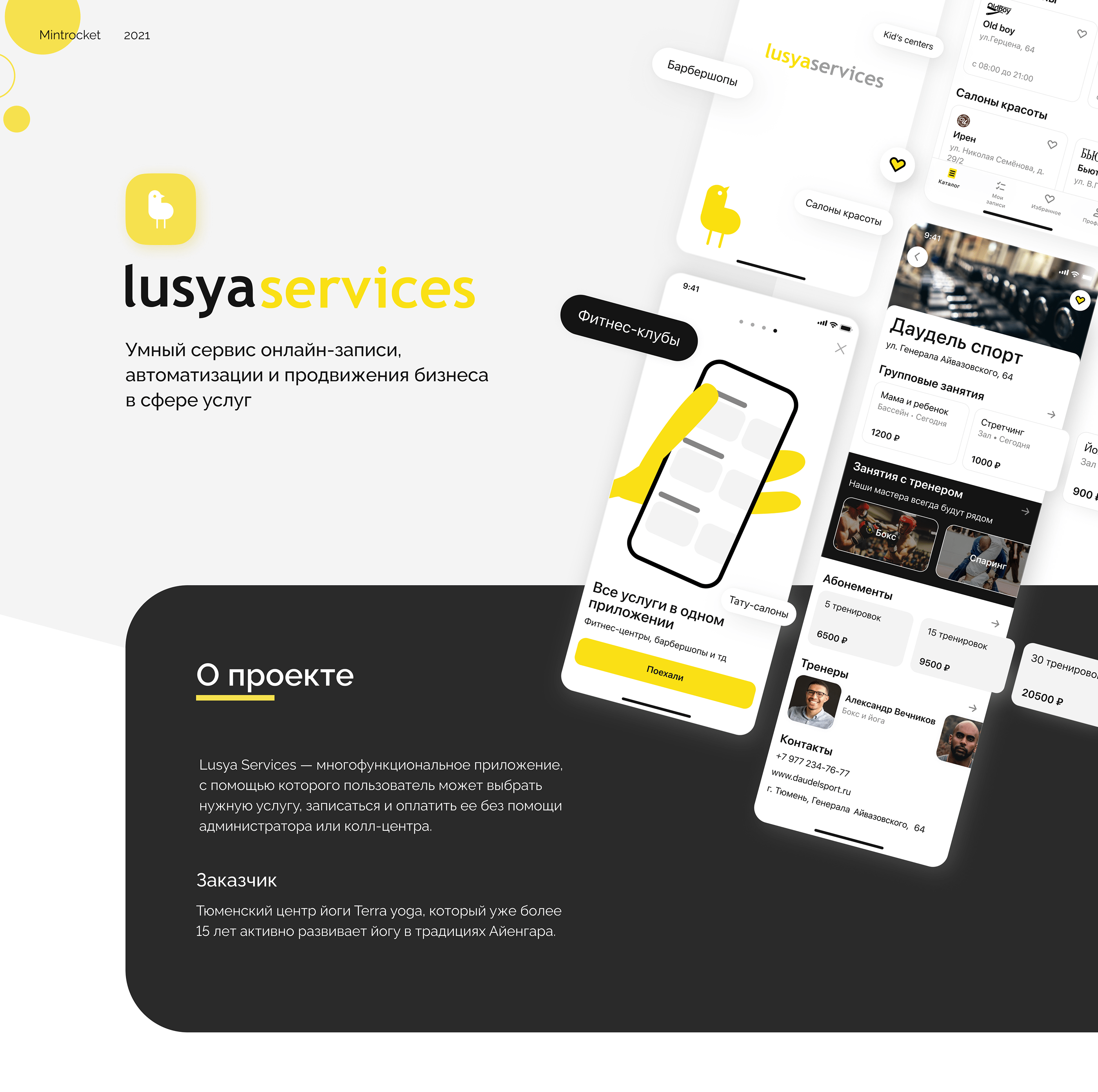 Lusya Services — Изображение №1 — Интерфейсы на Dprofile