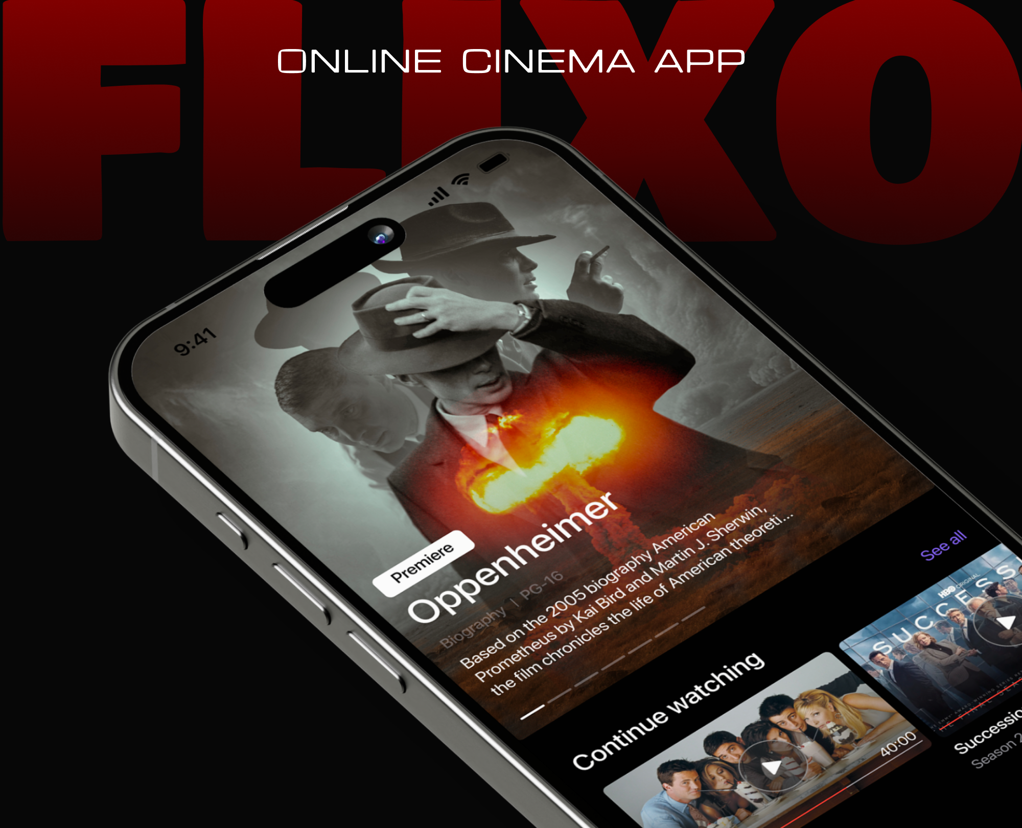 Online cinema application - FLIXO — Интерфейсы на Dprofile