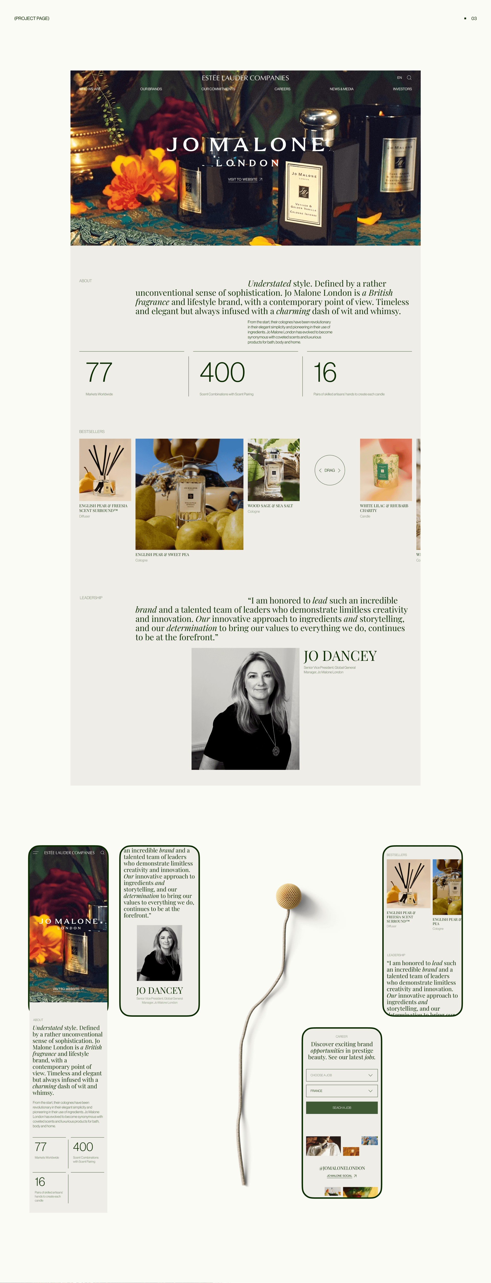 ESTEE LAUDER COMPANIES | Corporate website redesign — Изображение №6 — Интерфейсы на Dprofile