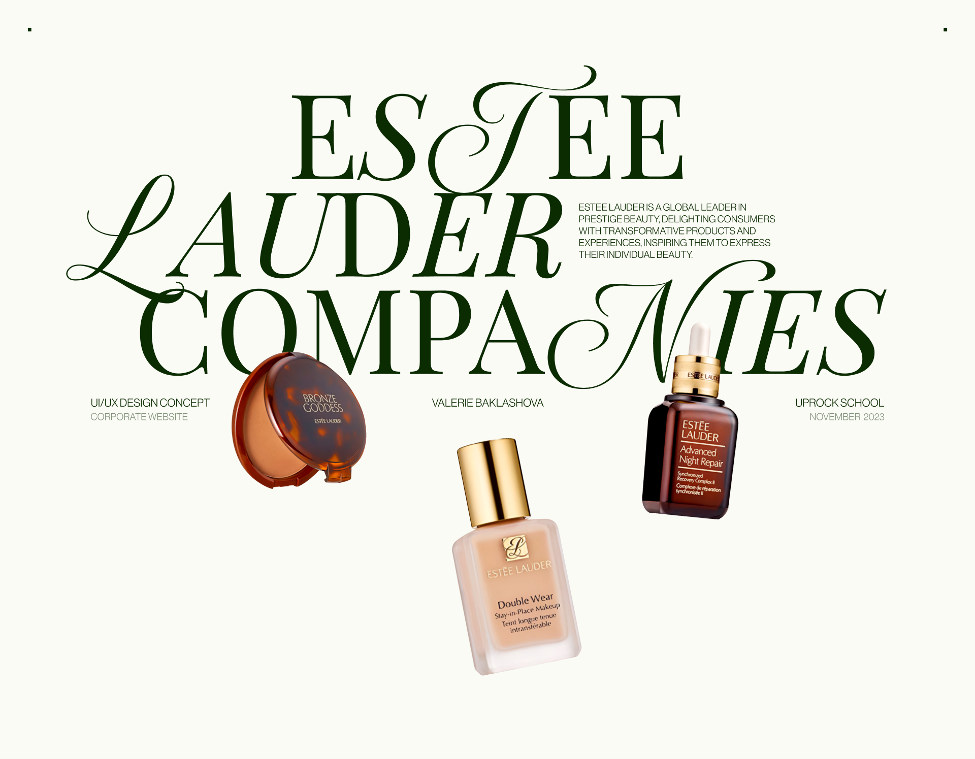 ESTEE LAUDER COMPANIES | Corporate website redesign — Изображение №1 — Интерфейсы на Dprofile