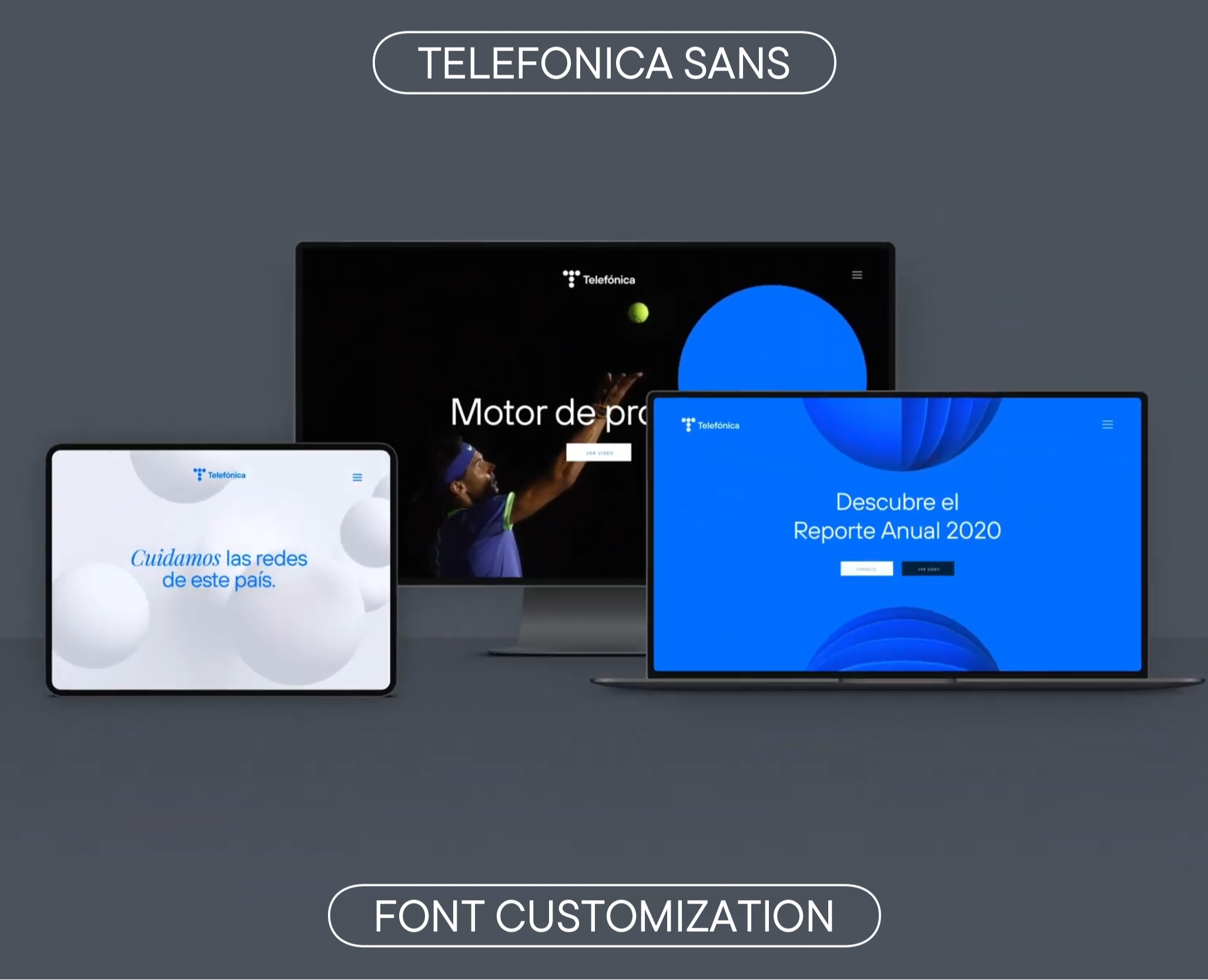 Telefonica Sans — Графика на Dprofile