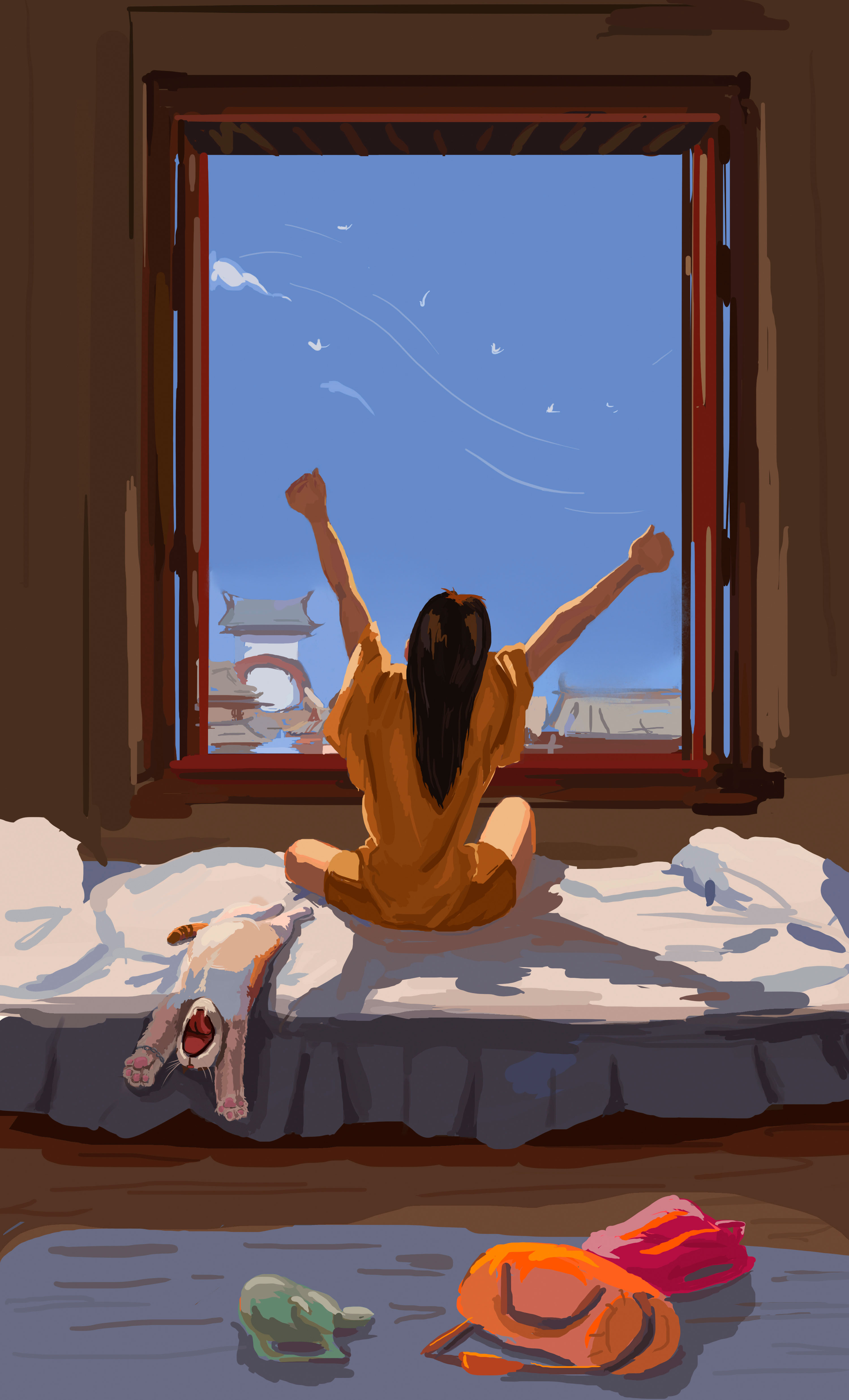 Good morning (sketch) — Изображение №1 — Иллюстрация на Dprofile