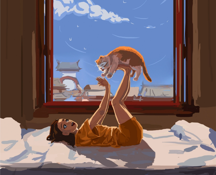 Good morning (sketch) — Иллюстрация на Dprofile