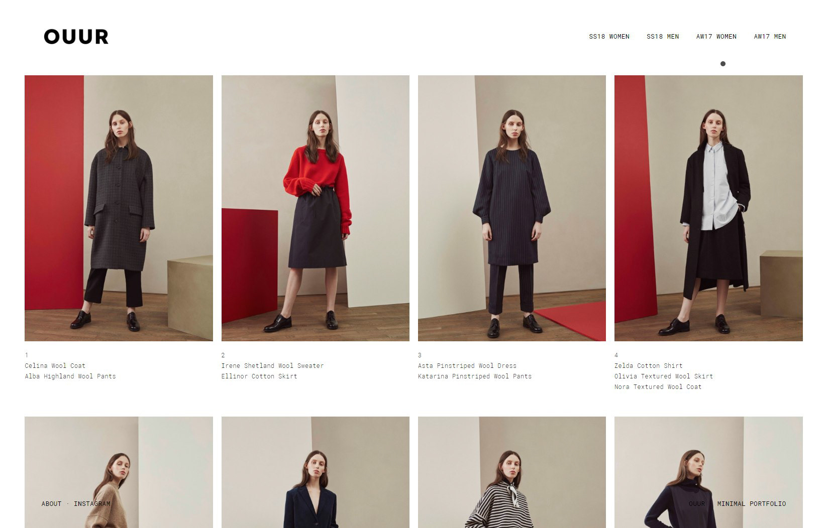 OUUR : Clothing — Изображение №6 — Интерфейсы на Dprofile