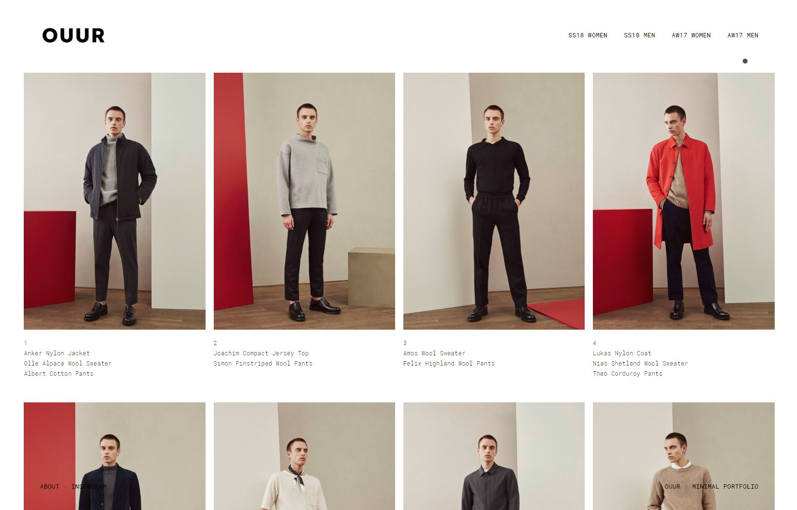 OUUR : Clothing — Изображение №7 — Интерфейсы на Dprofile