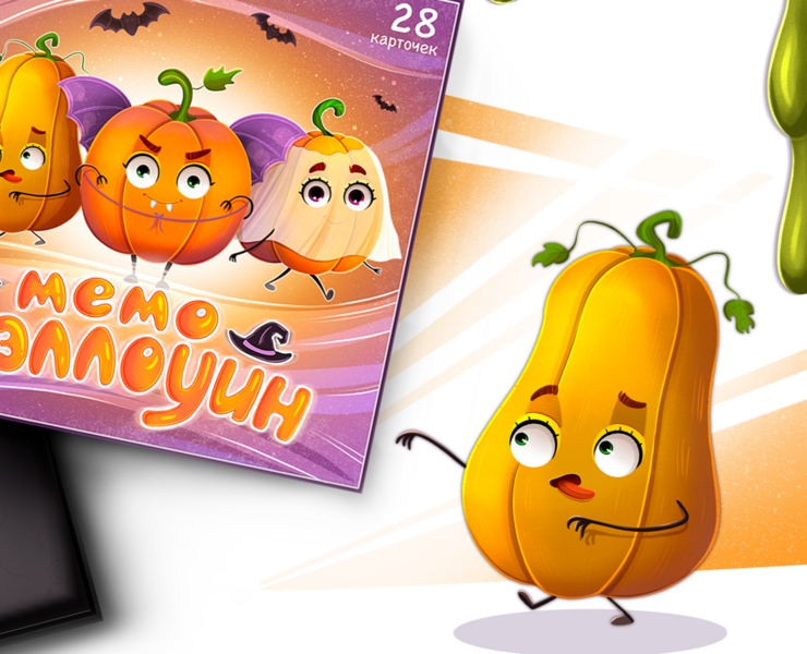 Настольная игра МЕМО "Хэллоуин" на Dprofile