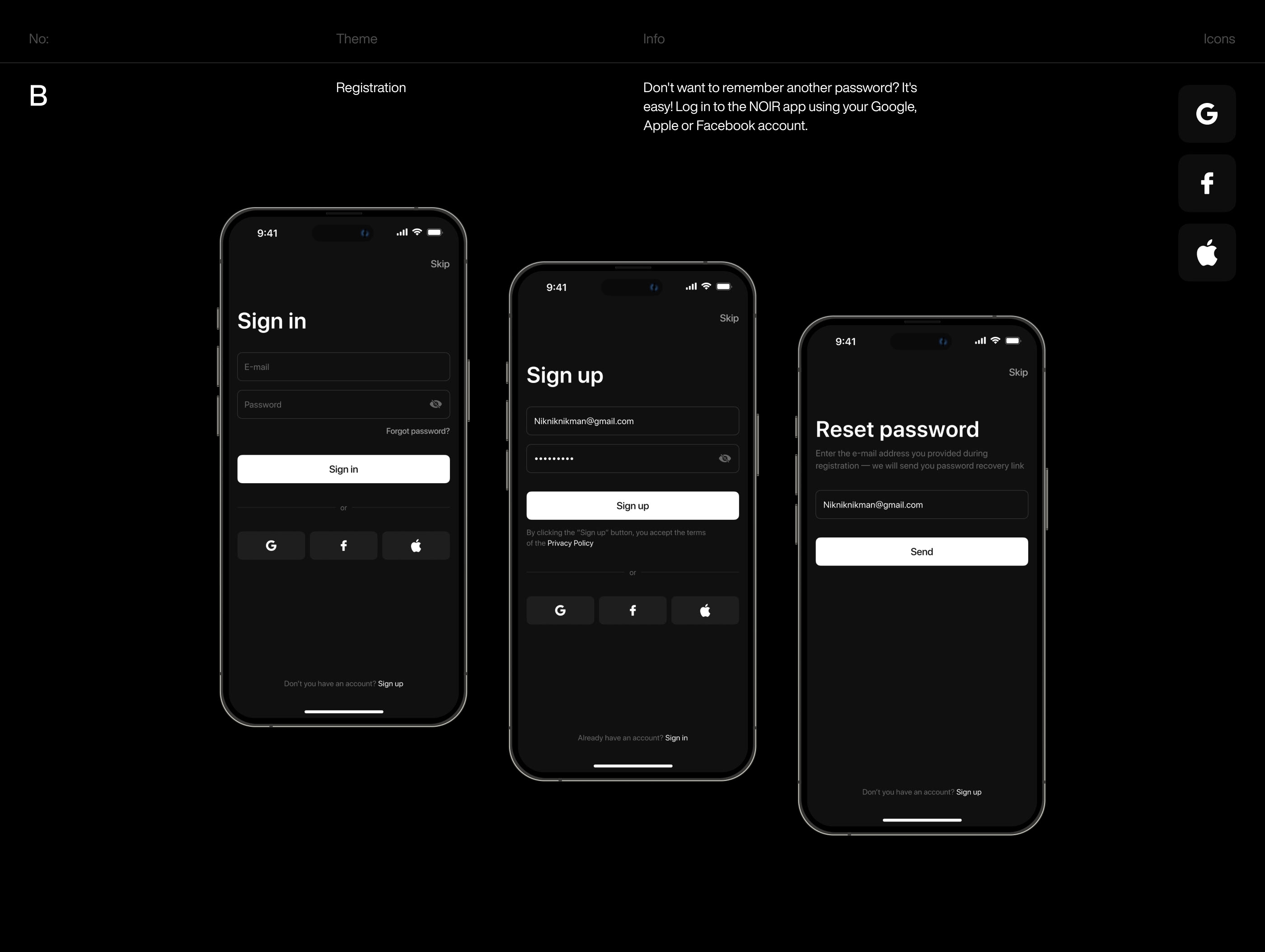 Noir — Online cinema — Изображение №7 — Интерфейсы на Dprofile