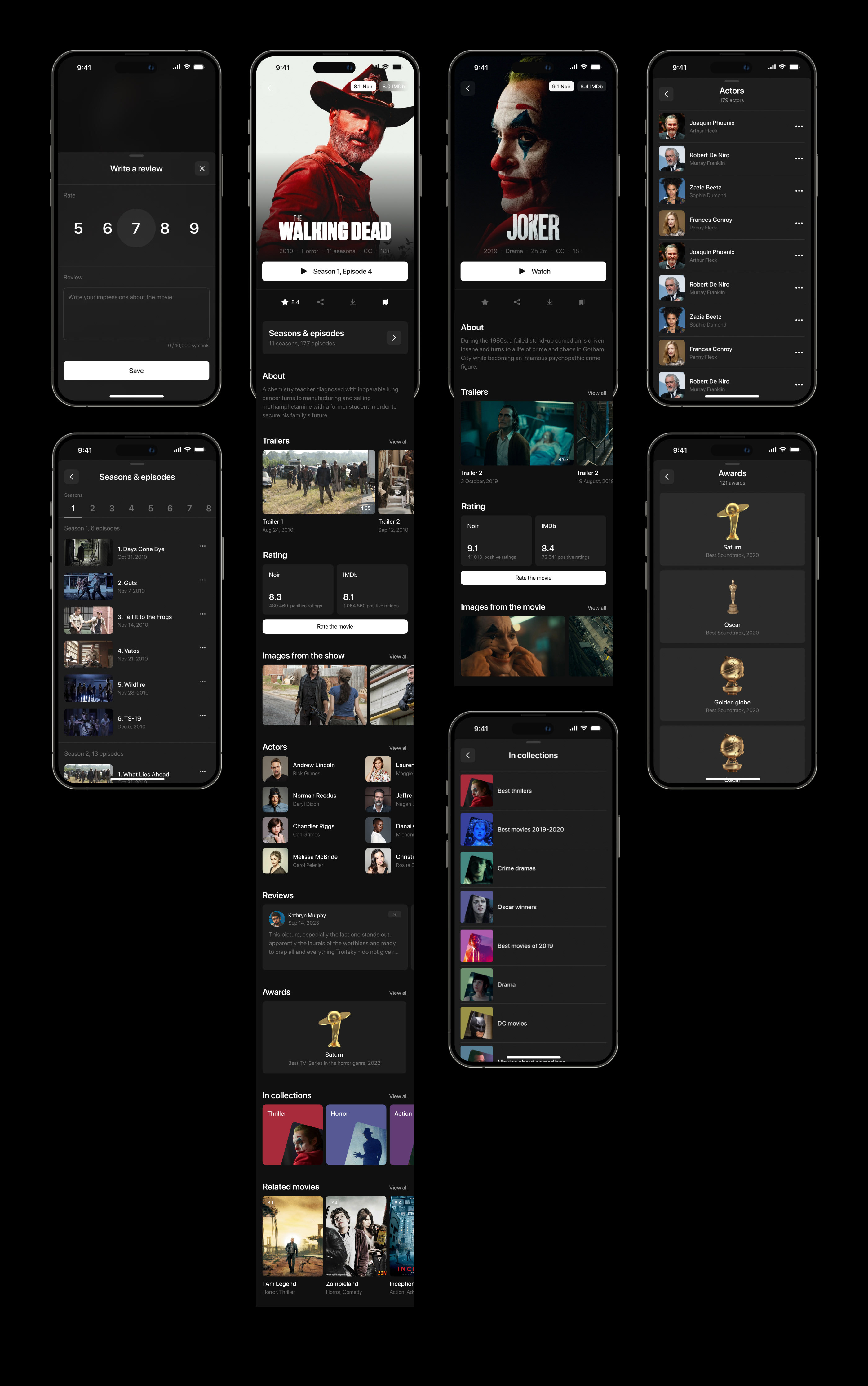 Noir — Online cinema — Изображение №14 — Интерфейсы на Dprofile