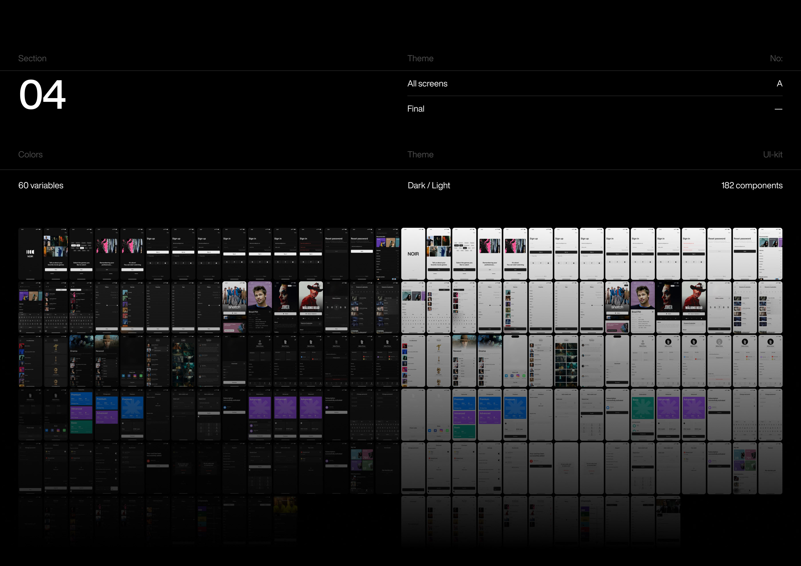 Noir — Online cinema — Изображение №26 — Интерфейсы на Dprofile