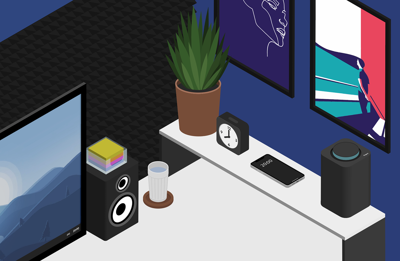 Isometric room — Изображение №3 — Иллюстрация на Dprofile