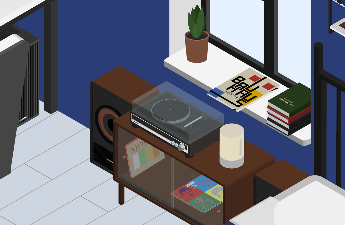 Isometric room — Изображение №8 — Иллюстрация на Dprofile