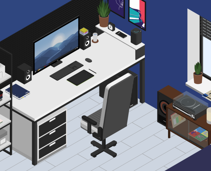 Isometric room — Иллюстрация на Dprofile