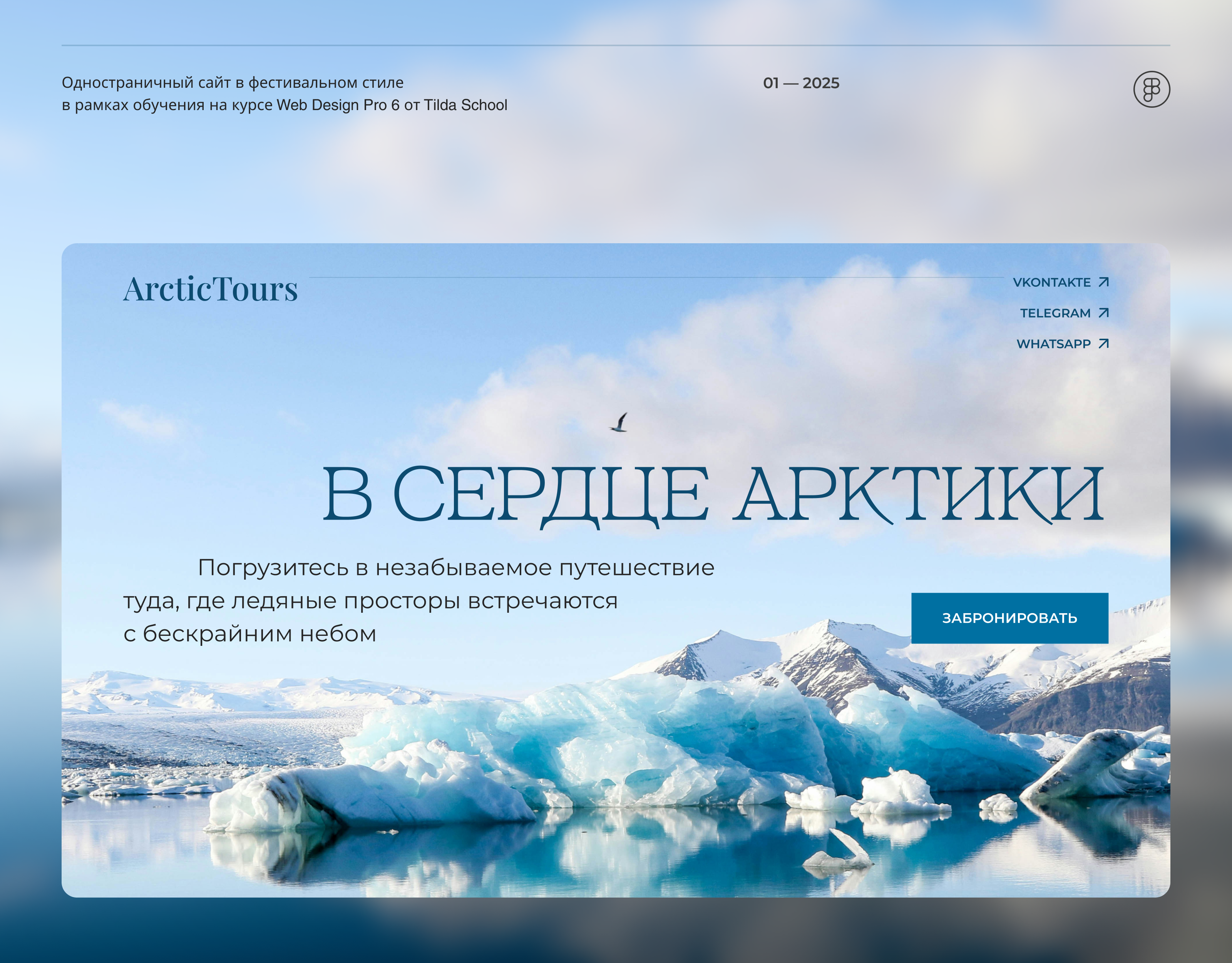 Одностраничный сайт для Туров по Арктике — Изображение №1 — Интерфейсы на Dprofile