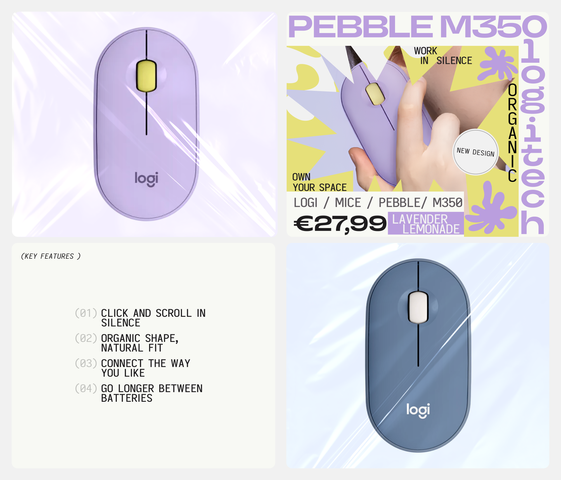 LOGITECH PEBBLE M350 / LANDING PAGE — Изображение №8 — Интерфейсы на Dprofile