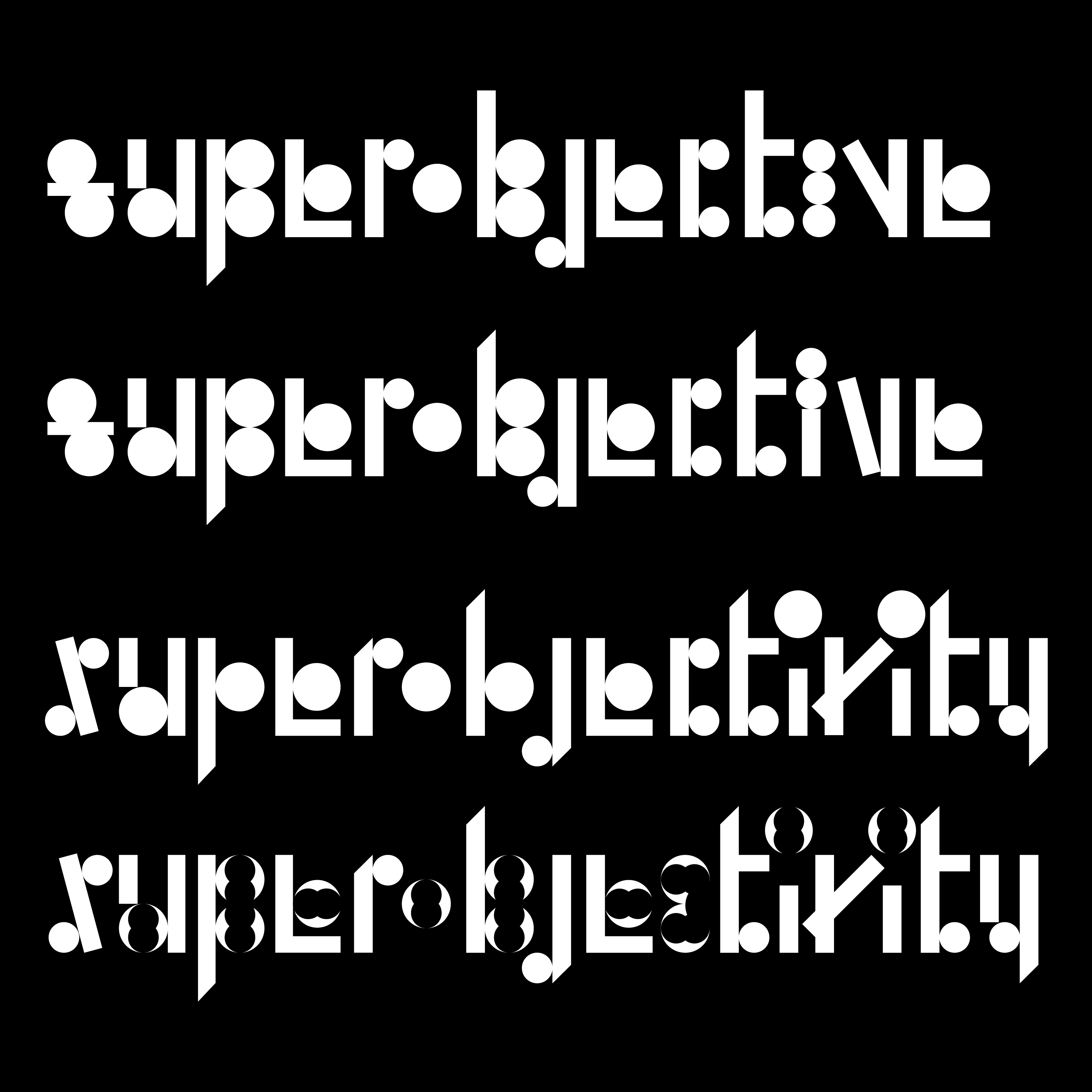superobjectivity буквы/поиск/конструкции — Изображение №4 — Графика на Dprofile
