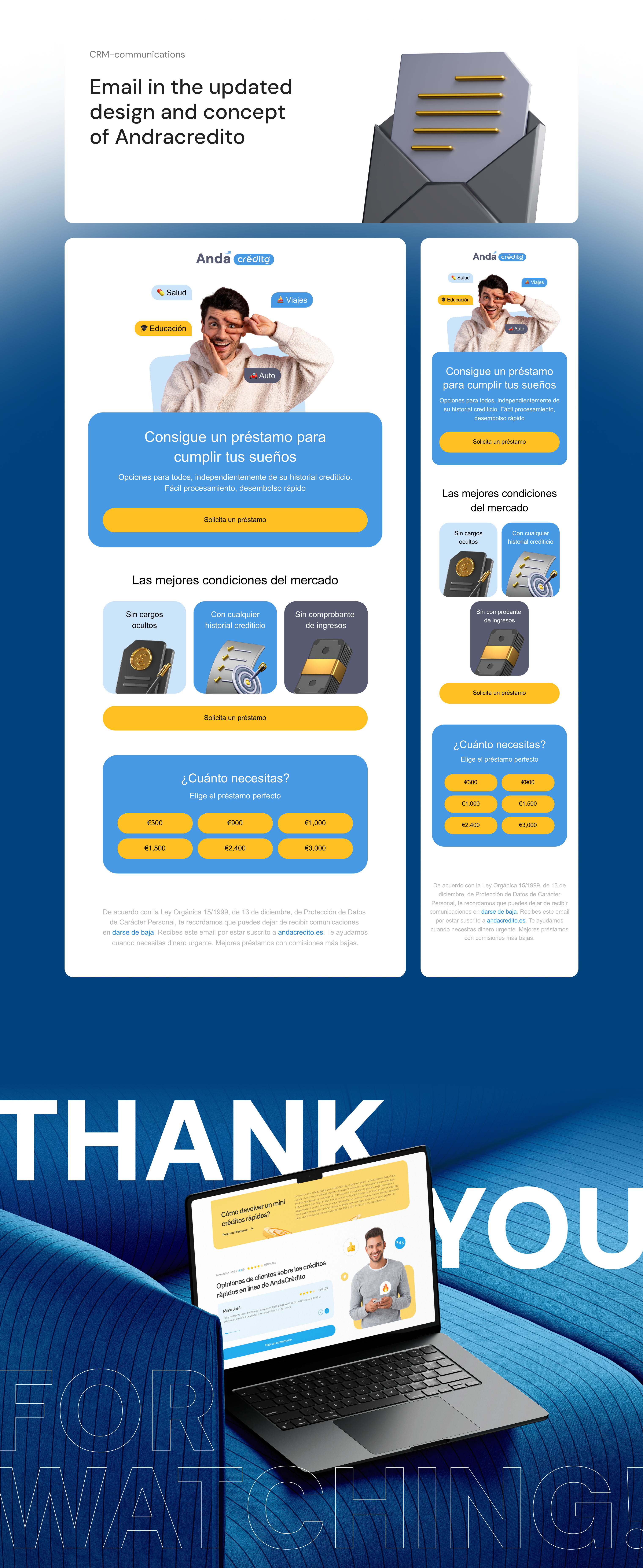 Website UX/UI Financial company — AndaCredito — Изображение №6 — Интерфейсы, Брендинг на Dprofile