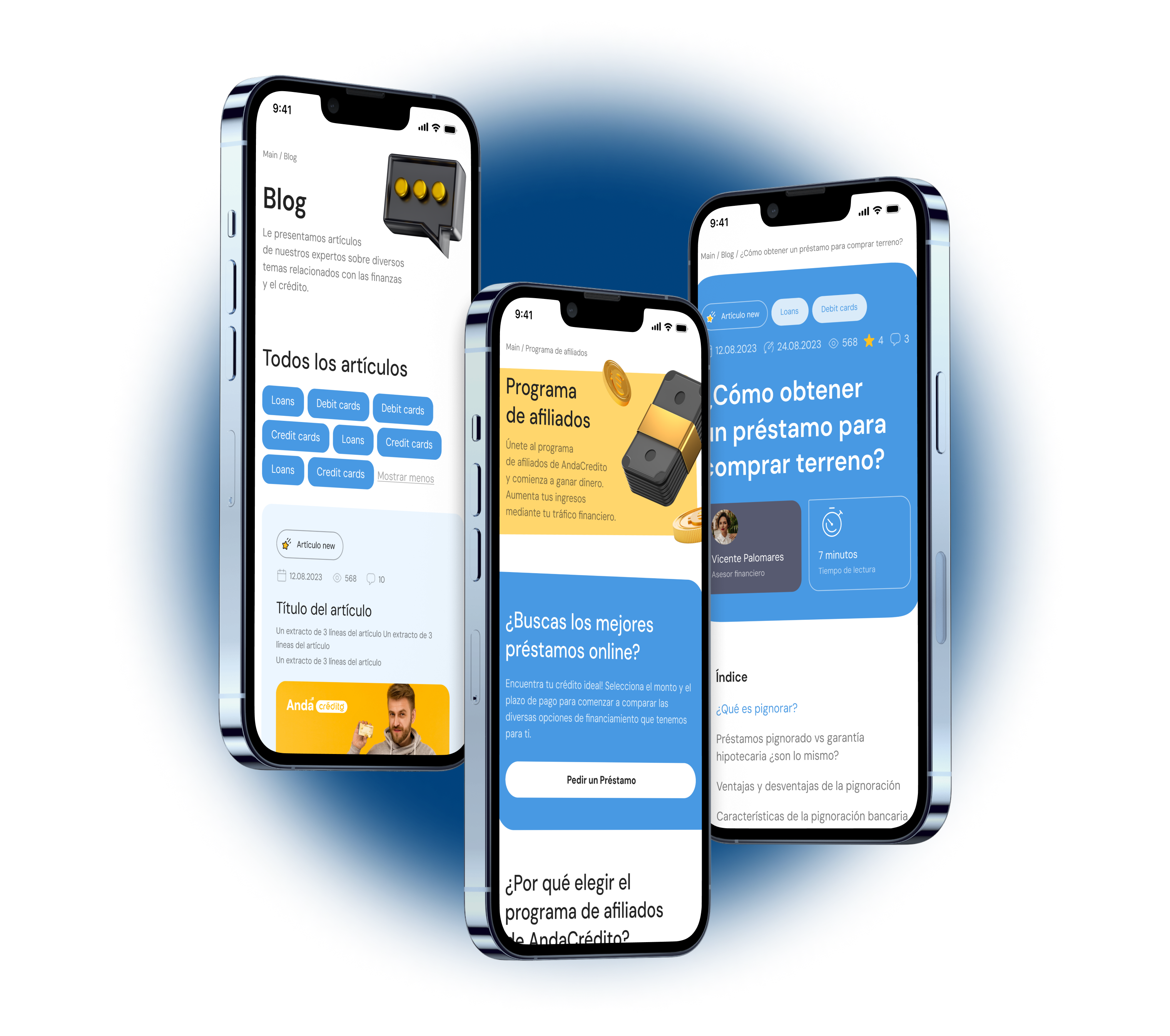 Website UX/UI Financial company — AndaCredito — Изображение №5 — Интерфейсы, Брендинг на Dprofile