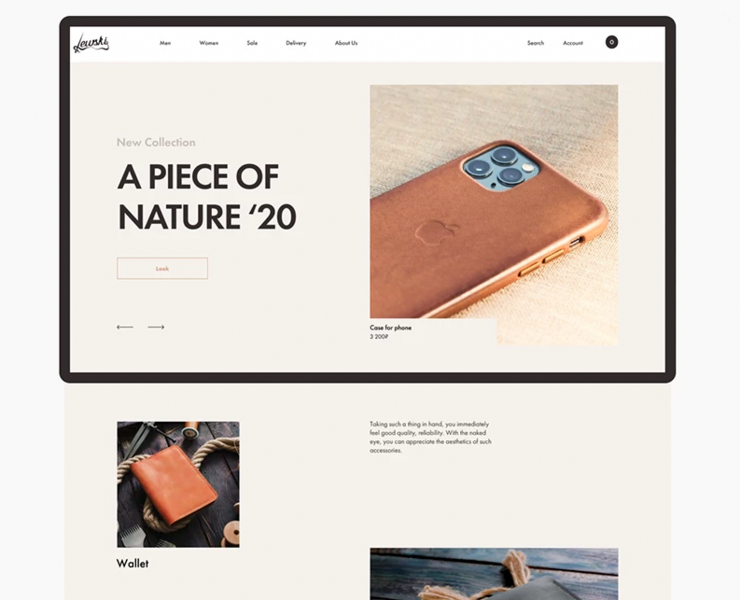 Lewski — Online Store, website — Интерфейсы, Иллюстрация, Графика на Dprofile