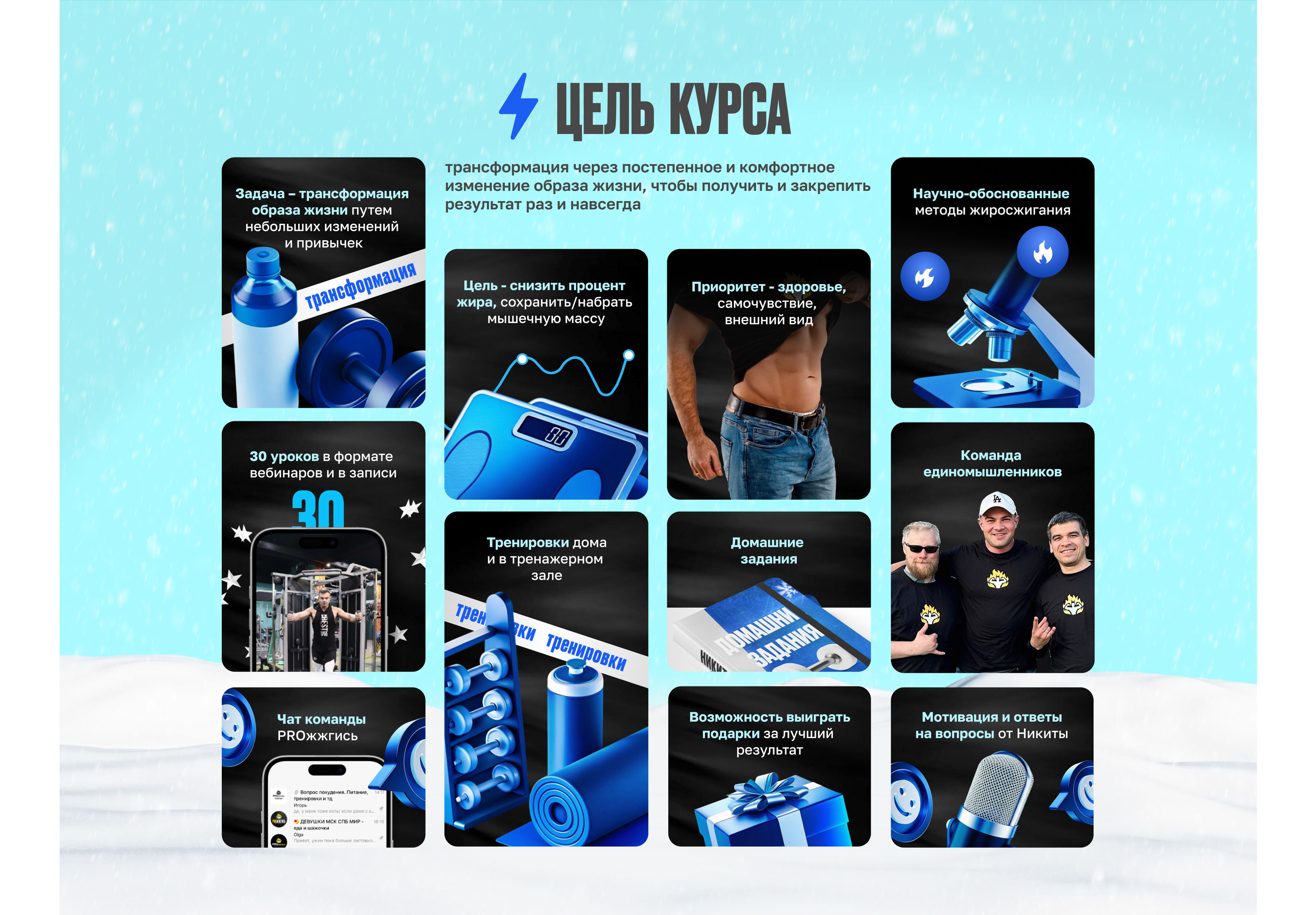 Лендинг онлайн-курс по похудению | Разработка сайта — Изображение №10 — Интерфейсы, Графика на Dprofile