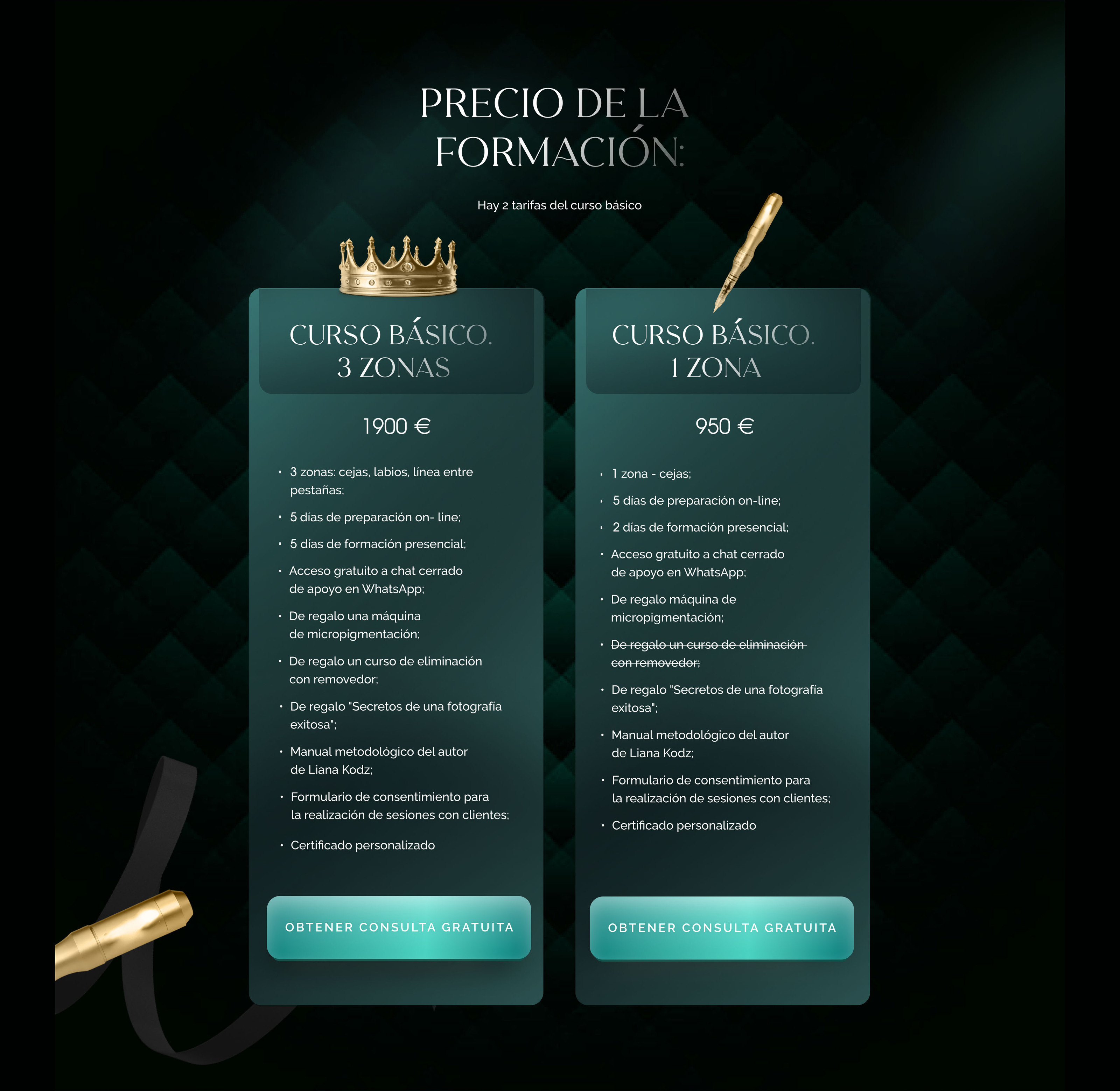 Landing page permanent | Makeup beauty макияж курс — Изображение №7 — Брендинг, Графика на Dprofile