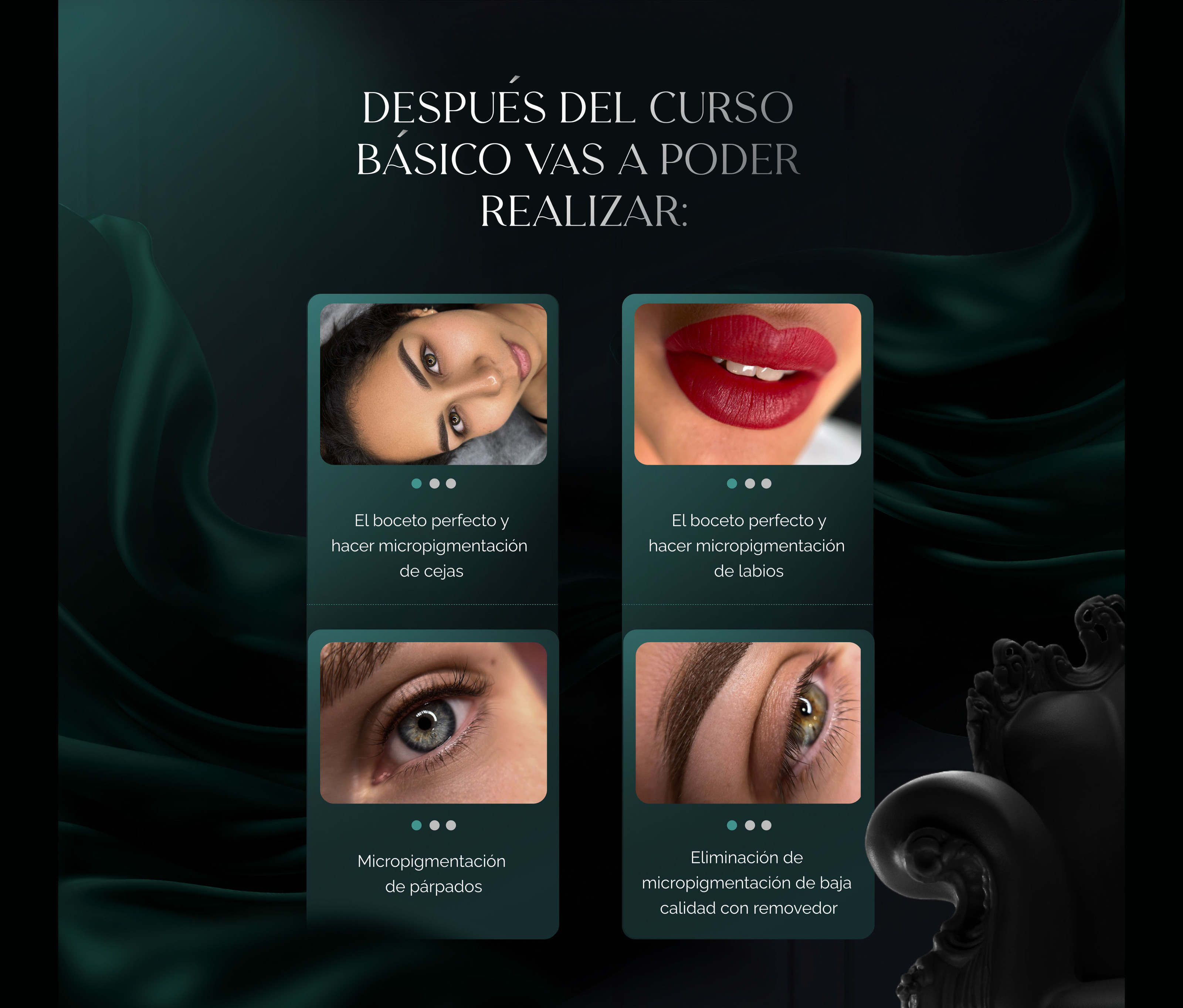 Landing page permanent | Makeup beauty макияж курс — Изображение №6 — Брендинг, Графика на Dprofile