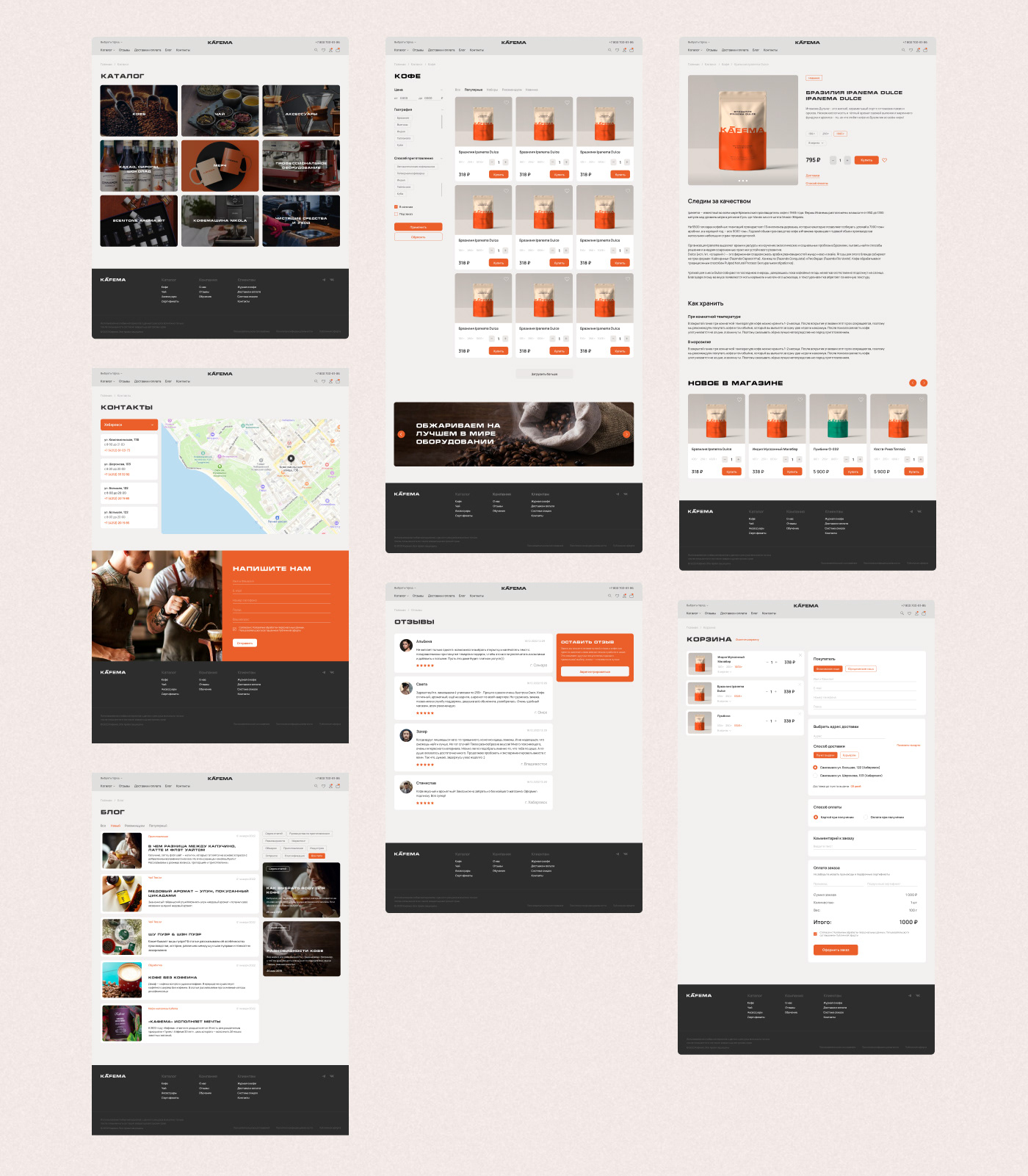 Coffee shop KAFEMA — Изображение №9 — Интерфейсы, Брендинг на Dprofile