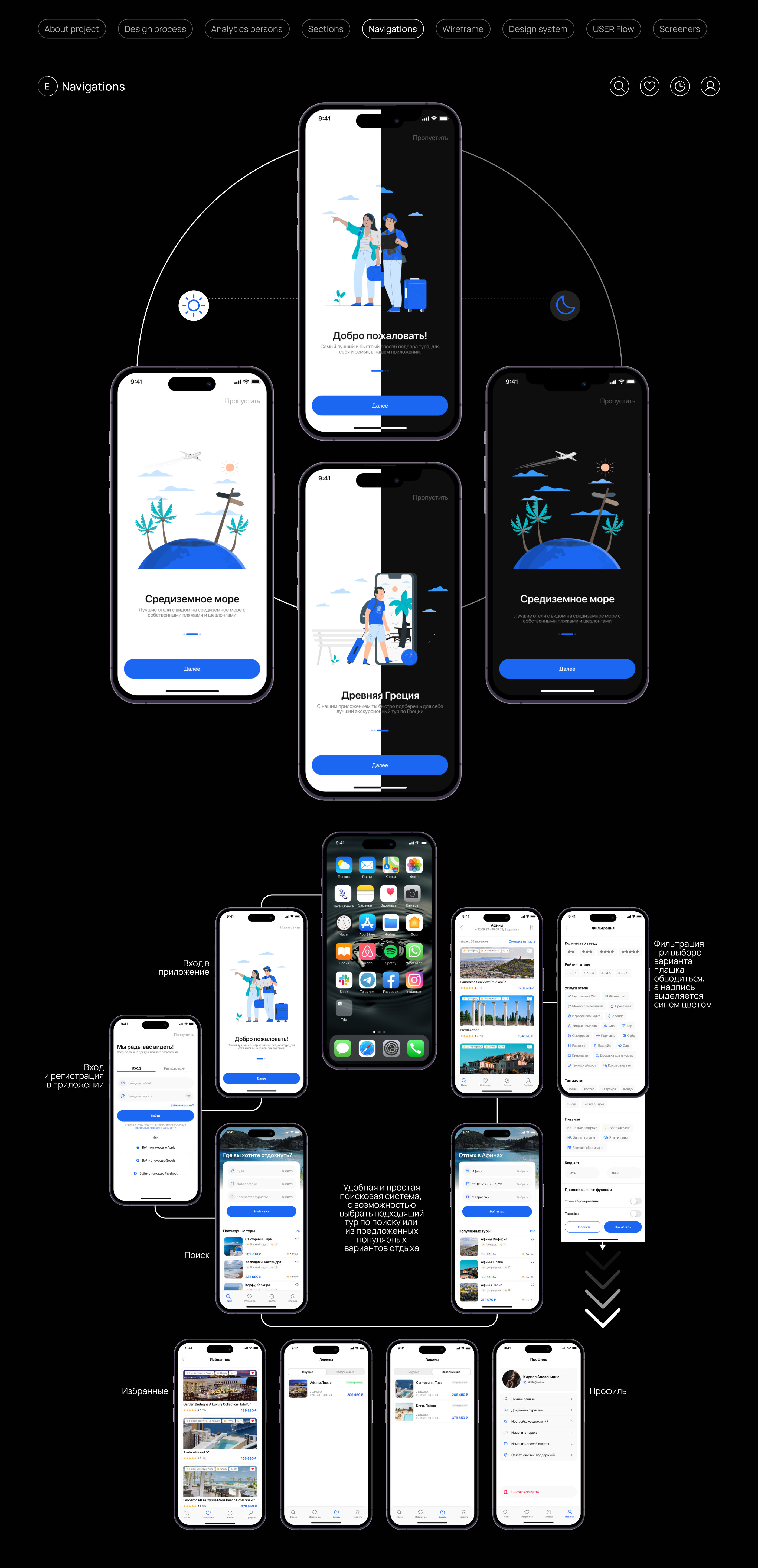 Travel Mobile App UX/UI — Изображение №6 — Интерфейсы, 3D на Dprofile