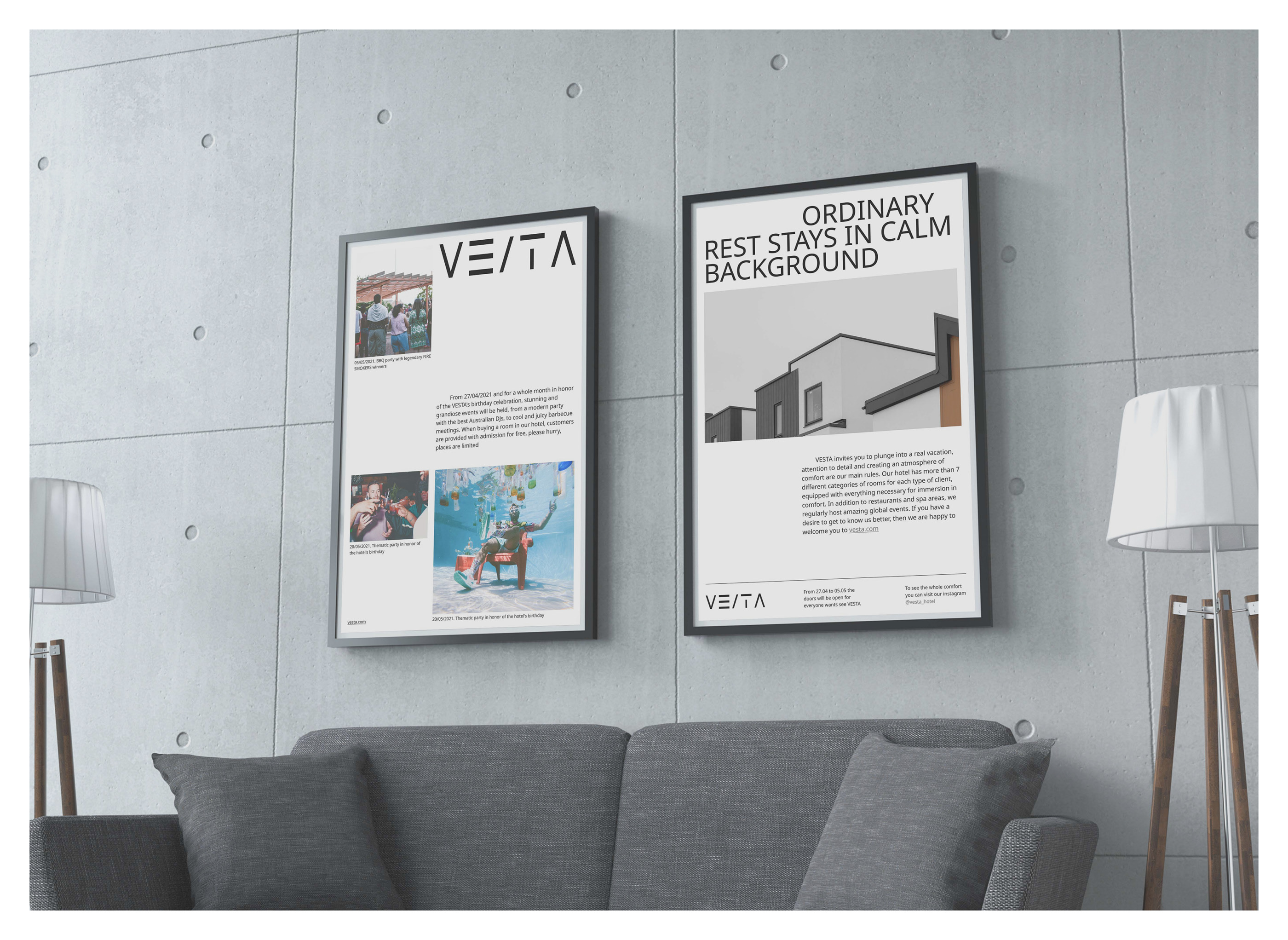 VESTA. Website of the hotel from Argentina — Изображение №2 — Интерфейсы, Брендинг, Анимация на Dprofile