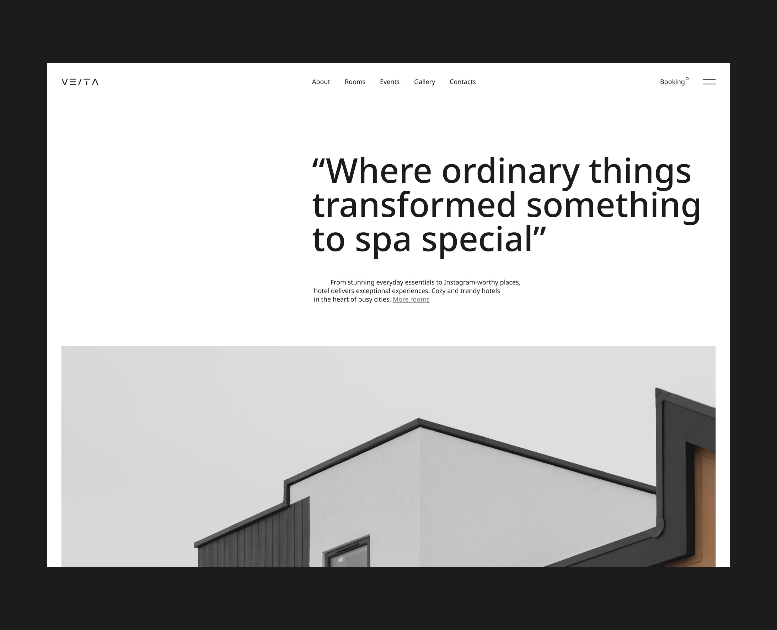 VESTA. Website of the hotel from Argentina — Интерфейсы, Брендинг, Анимация на Dprofile