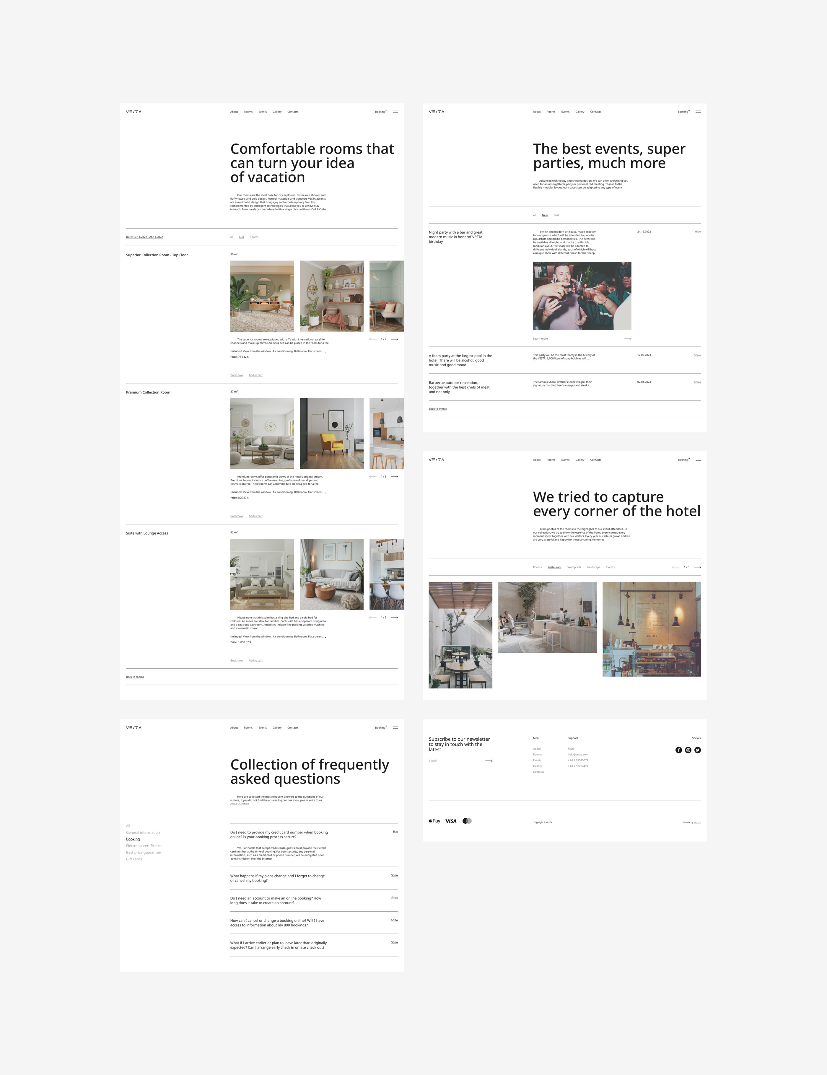VESTA. Website of the hotel from Argentina — Изображение №6 — Интерфейсы, Брендинг, Анимация на Dprofile
