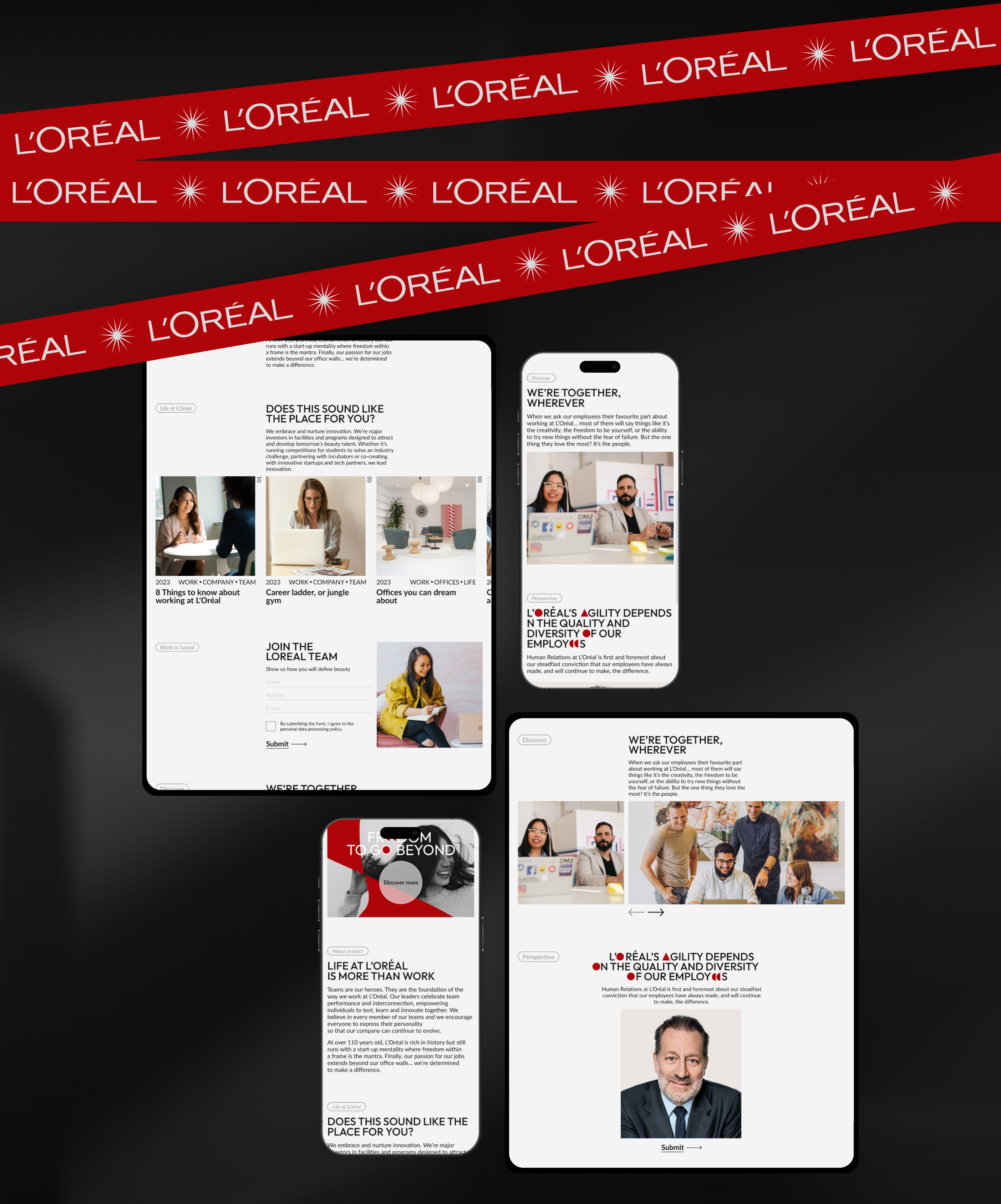 LOREAL | Corporate website — Изображение №6 — Интерфейсы на Dprofile