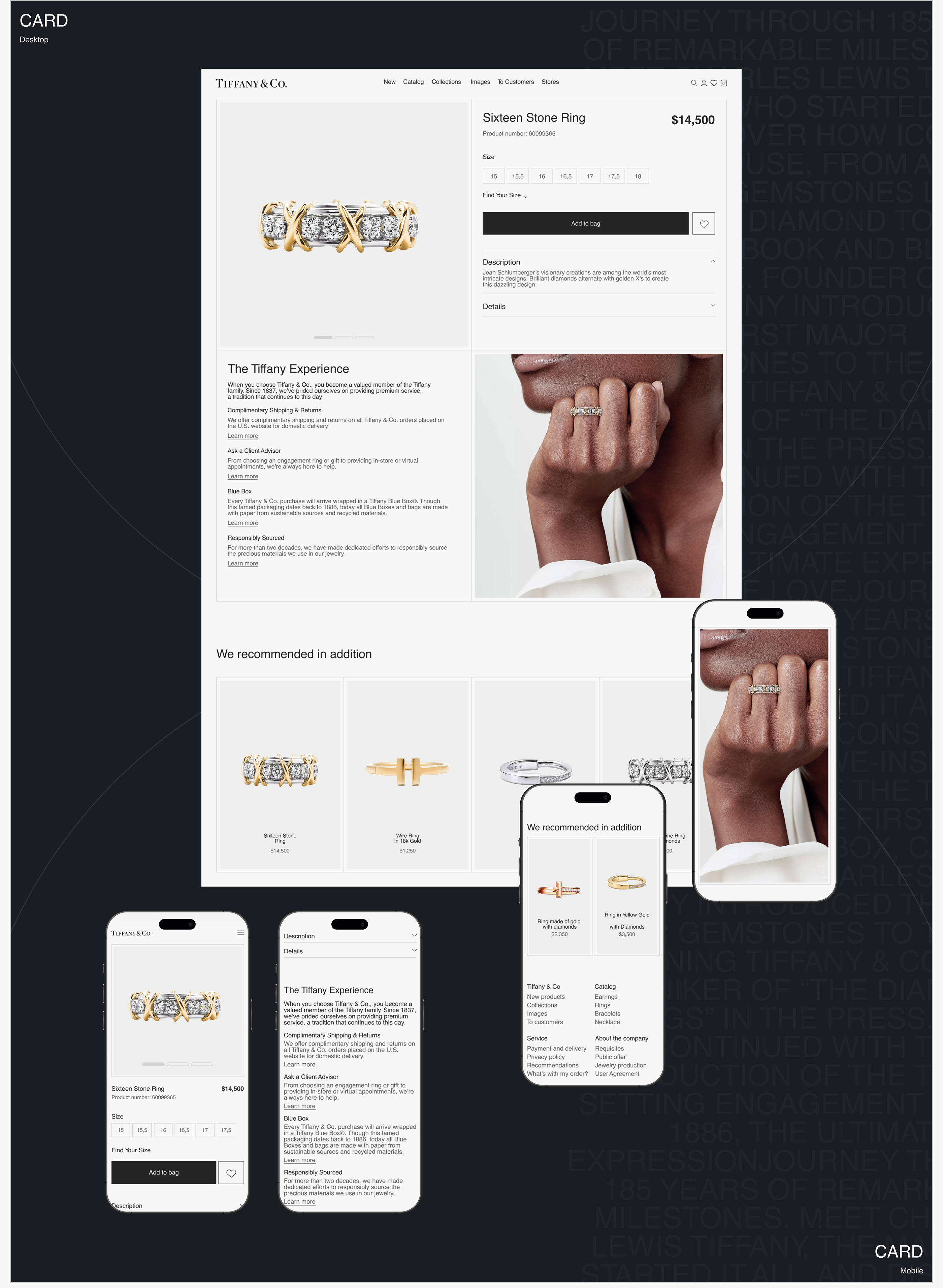 TIFFANY CO | E-commerce | Интернет-магазин — Изображение №8 — Интерфейсы, Маркетинг на Dprofile