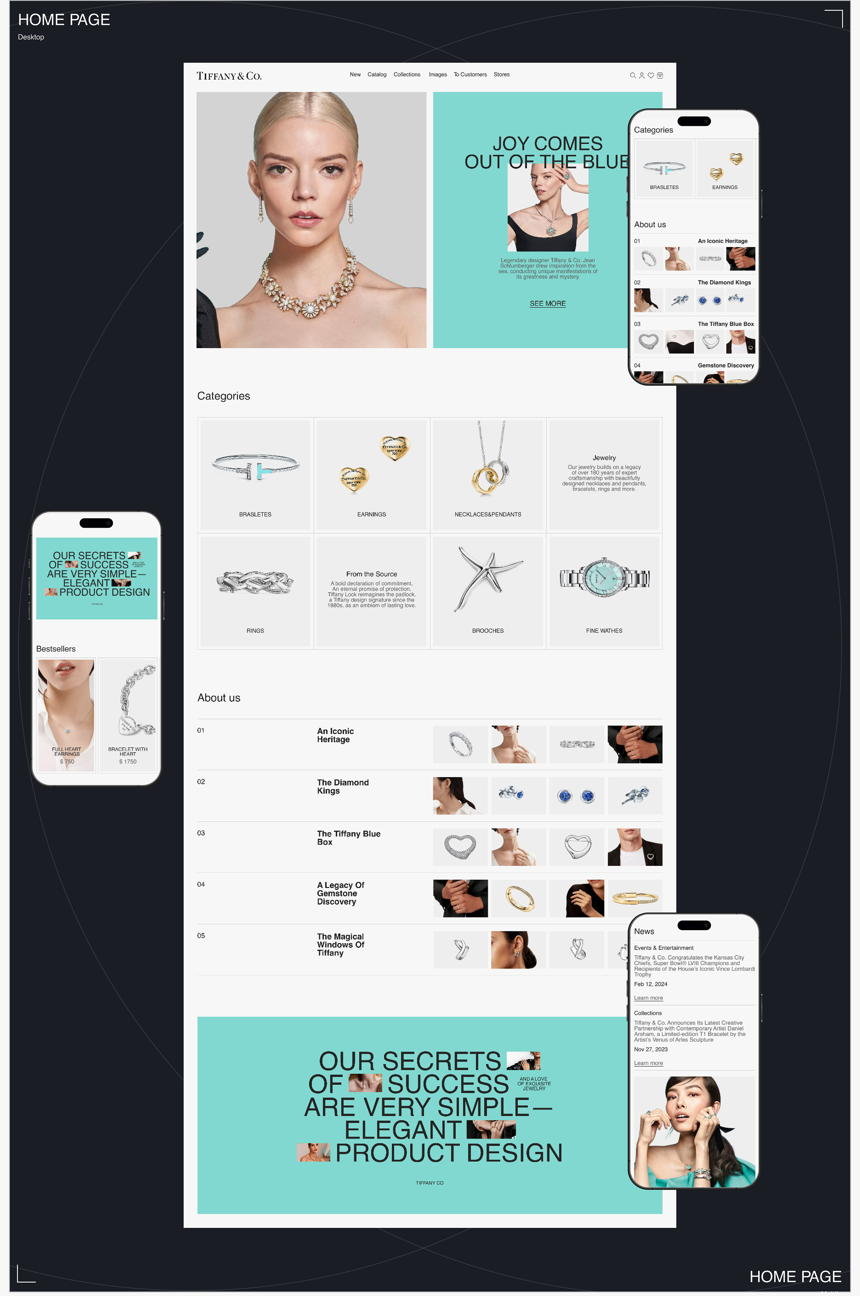 TIFFANY CO | E-commerce | Интернет-магазин — Изображение №3 — Интерфейсы, Маркетинг на Dprofile