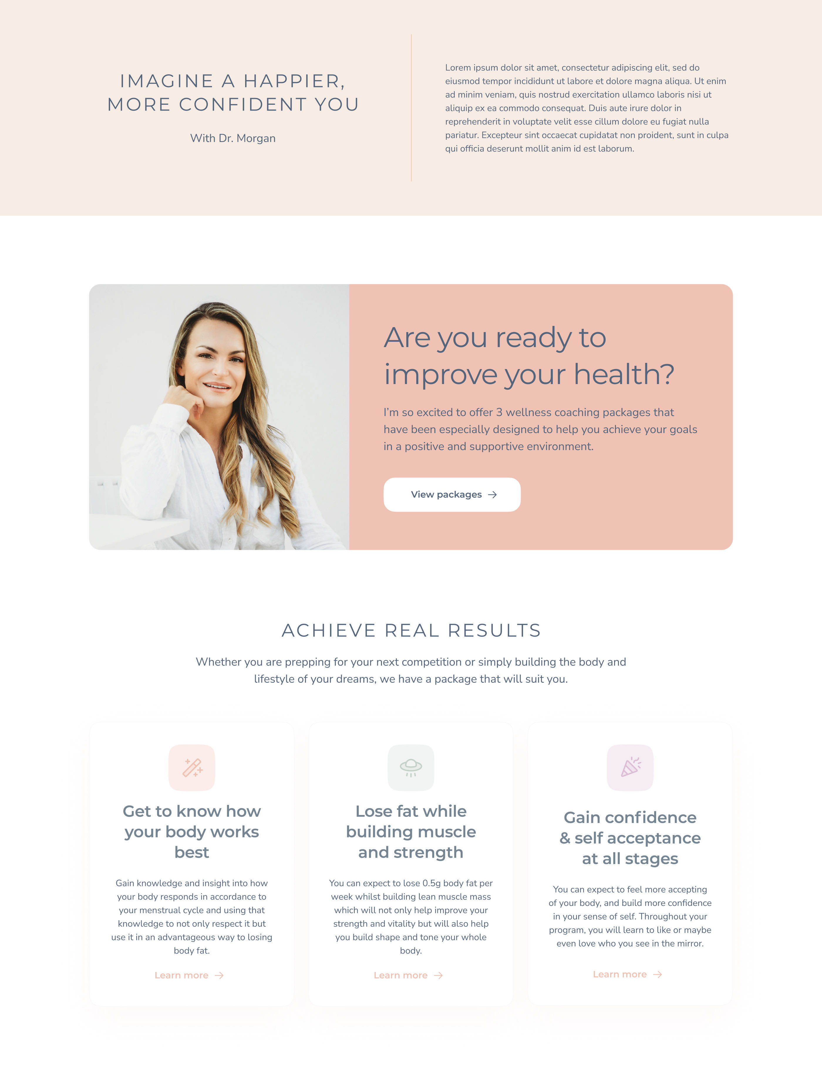 Redesign Body Temple Website | Commercial — Изображение №2 — Интерфейсы на Dprofile