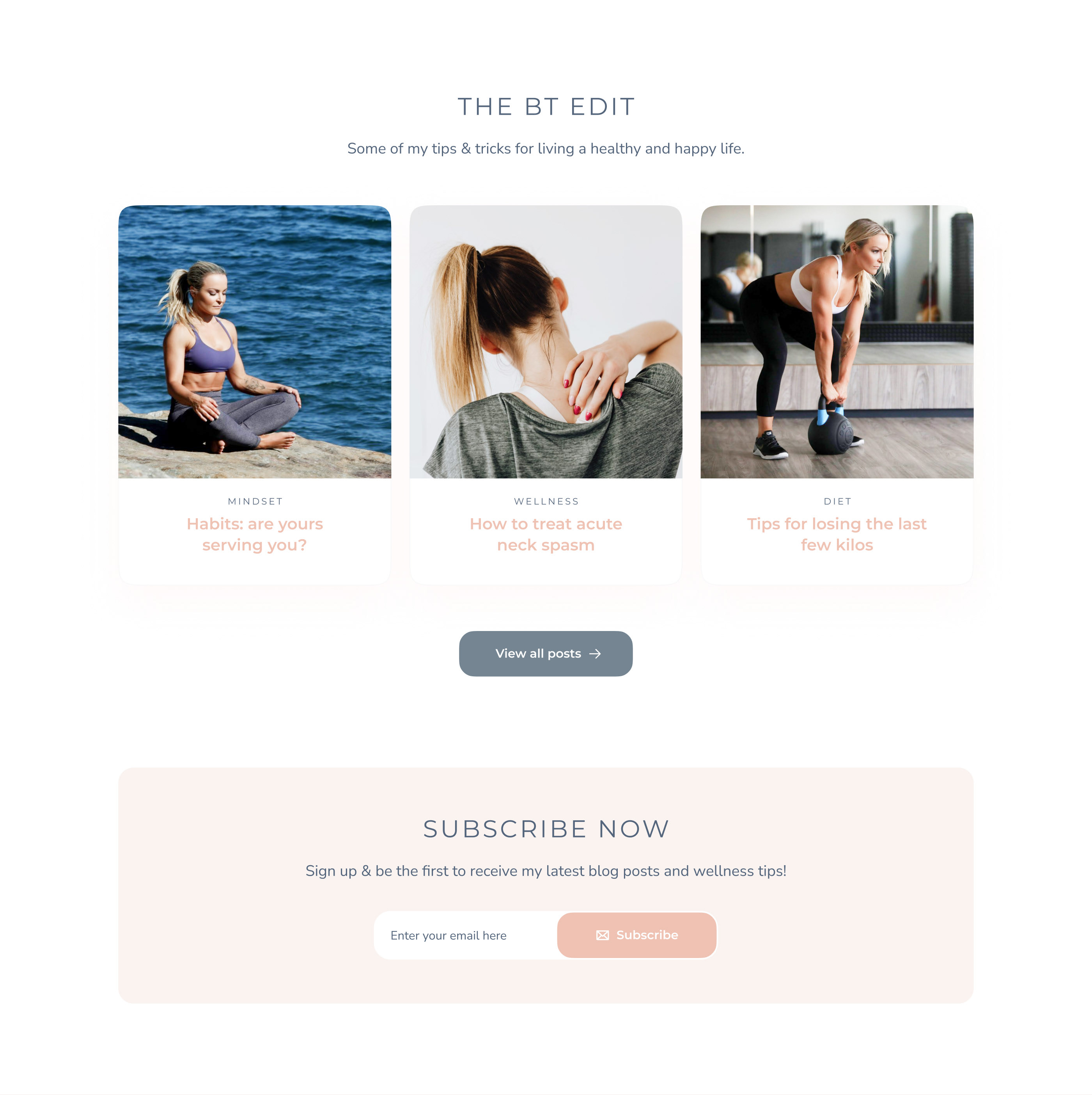 Redesign Body Temple Website | Commercial — Изображение №5 — Интерфейсы на Dprofile