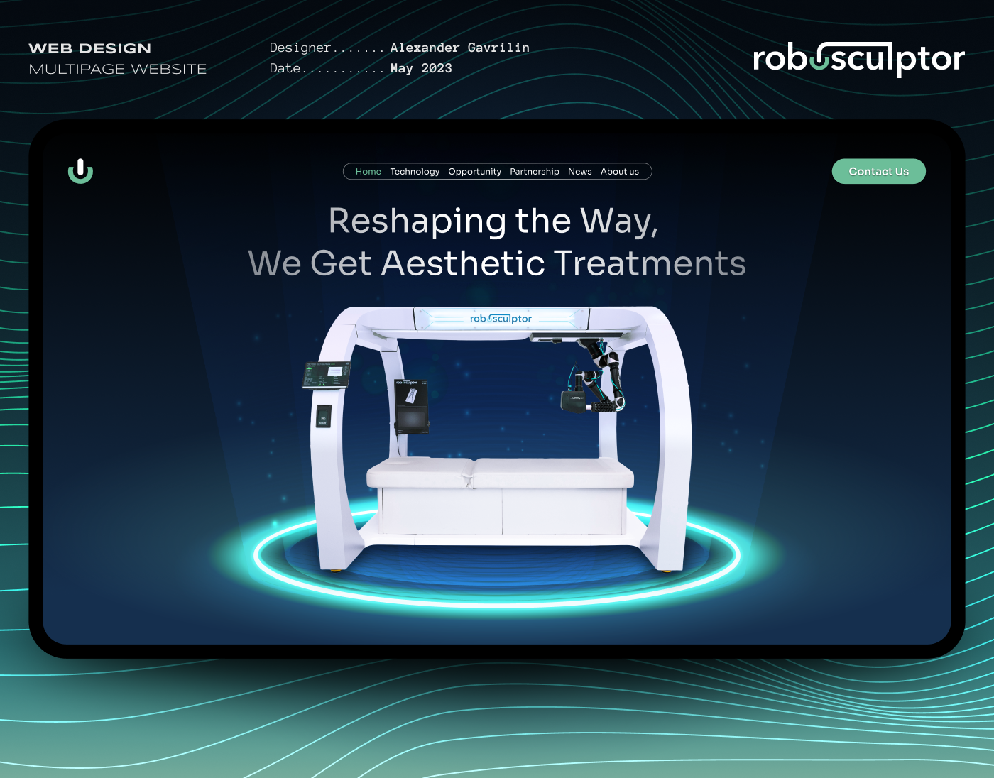 Robosculptor Website | Commercial — Изображение №1 — Интерфейсы на Dprofile
