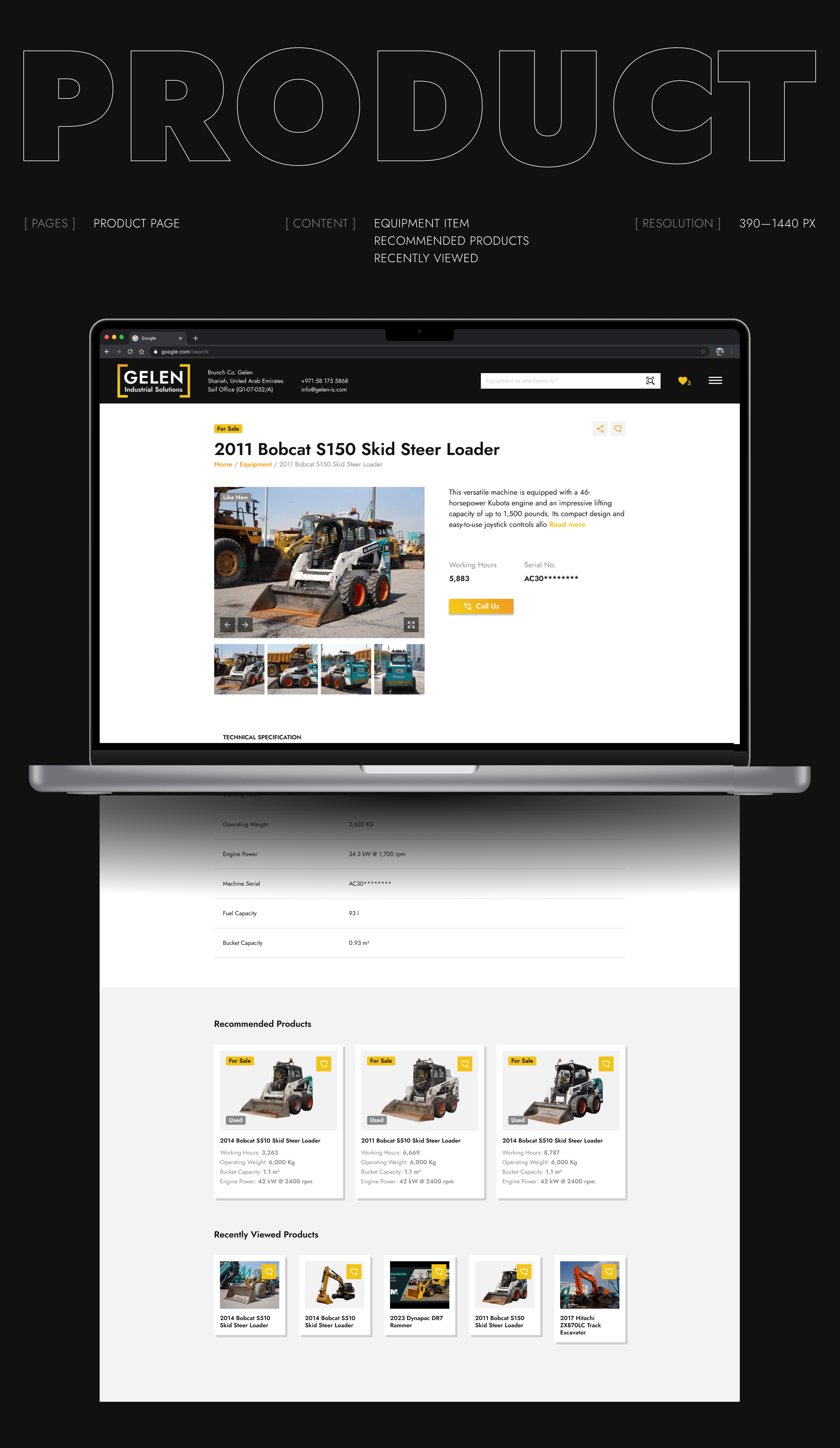 GELEN Web-catalog | Commercial — Изображение №5 — Интерфейсы на Dprofile