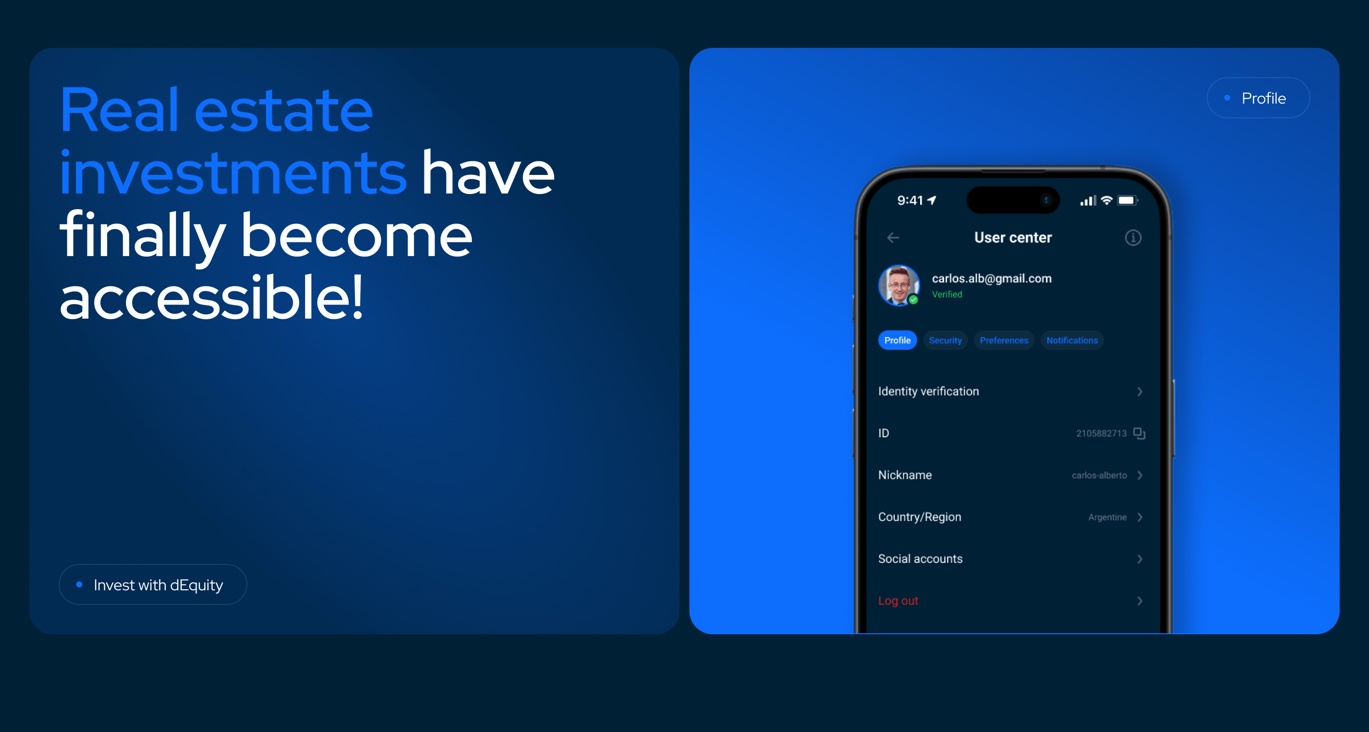 dEquity Invest App | Commercial — Изображение №5 — Интерфейсы на Dprofile